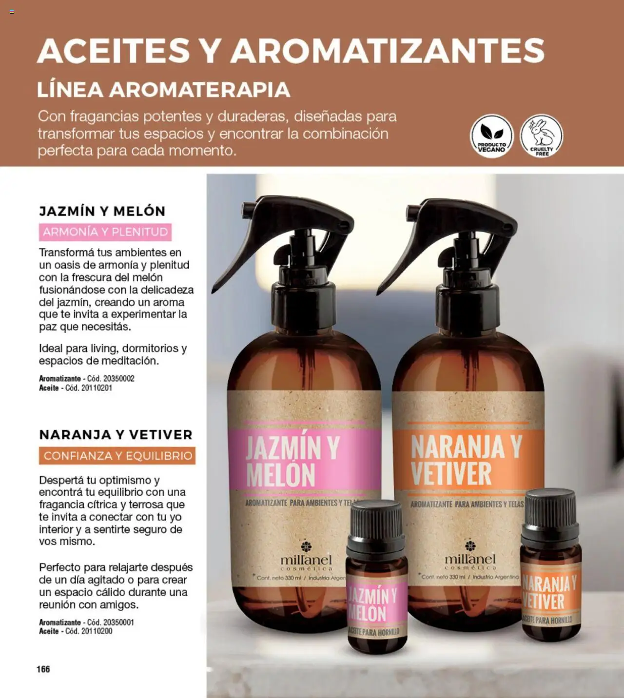 Millanel - Catálogo │ válido desde el 20.10.2025 | Página: 166 | Productos: Melón, Fragancia, Aceite, Té