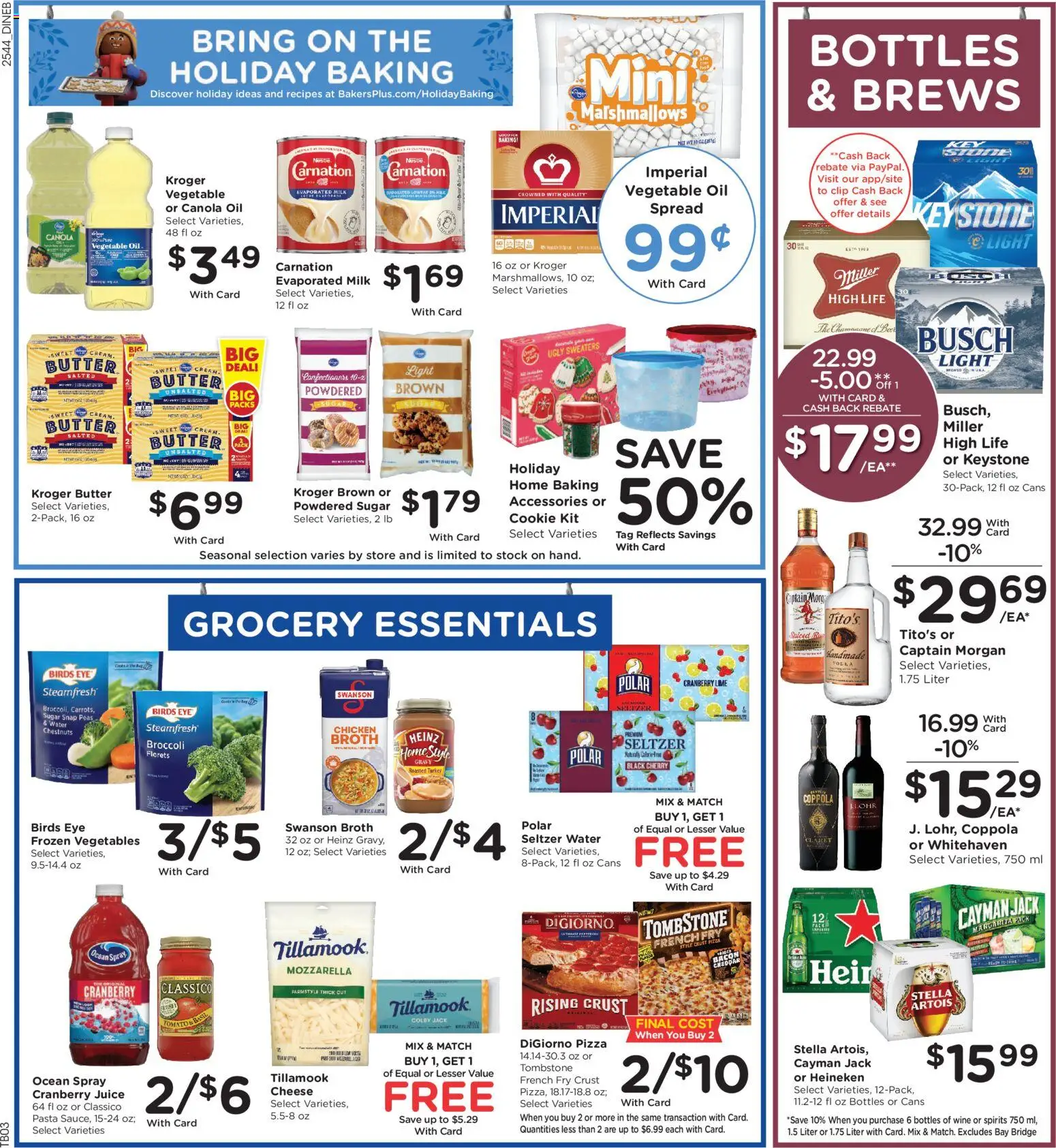 Baker's Weekly Ad - valid from 03.12.2025 | Page: 6 | Products: Cheese, Wine, Water, Sugar