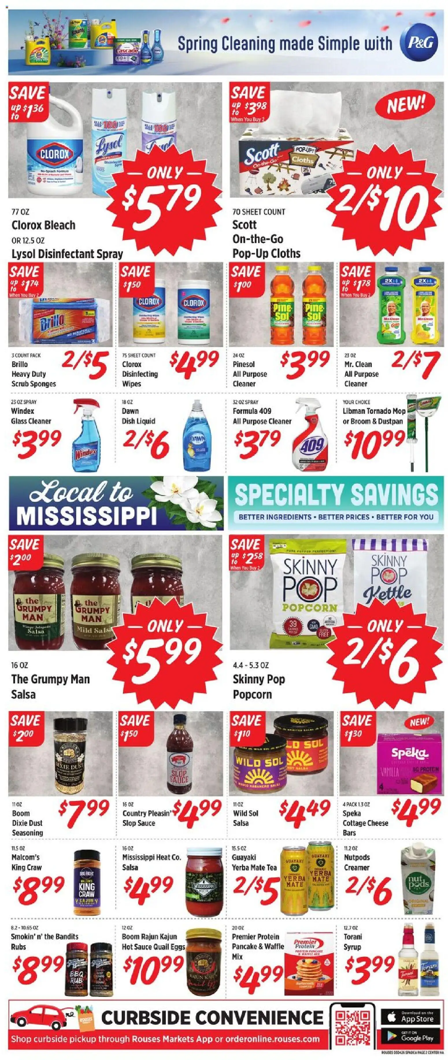 Rouses Weekly Ad - MS - valid from 04.03.2026 | Page: 7 | Products: Eggs, Cottage cheese, Sauce, Kettle