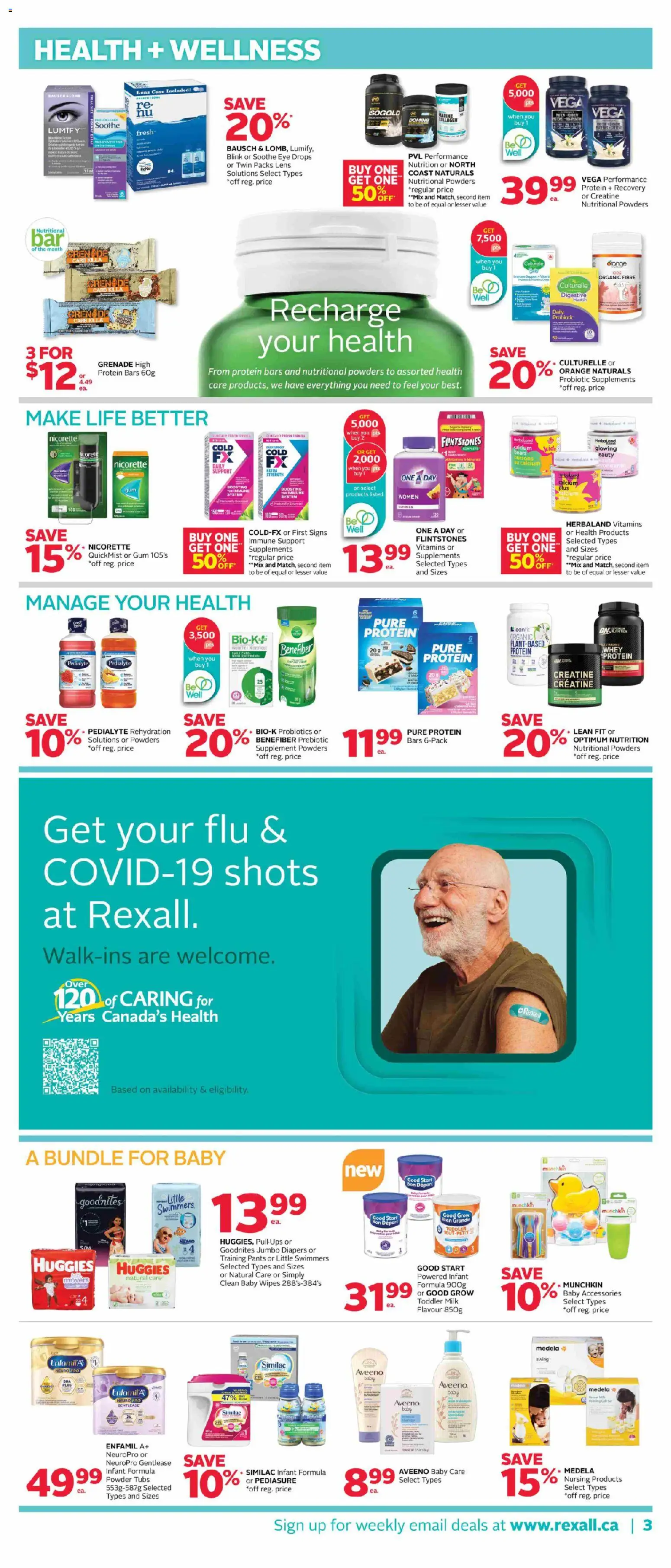 Rexall flyer valid from 21.11.2025 | Page: 7 | Products: Powder, Milk, Pants