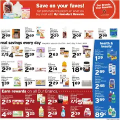 Preview of Hannaford weekly ads valid from 18.01.2026 | Page: 8 | Products: Bread, Juice, Soap, Tea