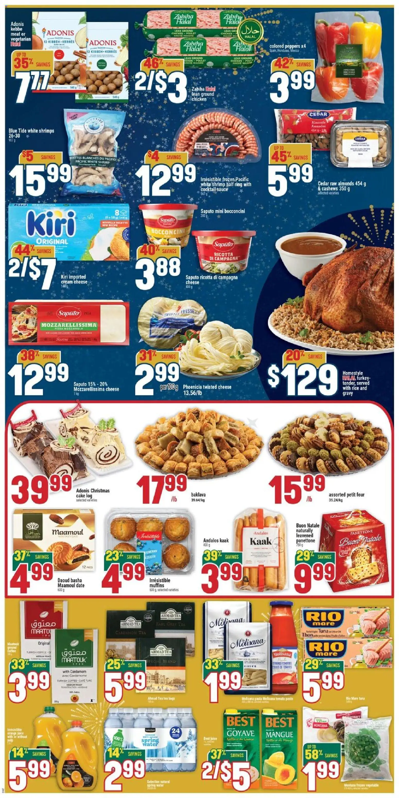 Adonis flyer valid from 25.12.2025 | Page: 2 | Products: Tea, Pasta, Cream, Coffee
