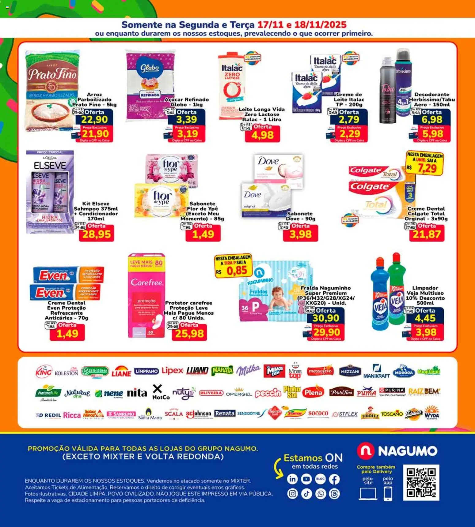 Nagumo Folheto - válido de 17.11.2025 | Página: 2 | Produtos: Pó, Desodorante, Leite, Creme