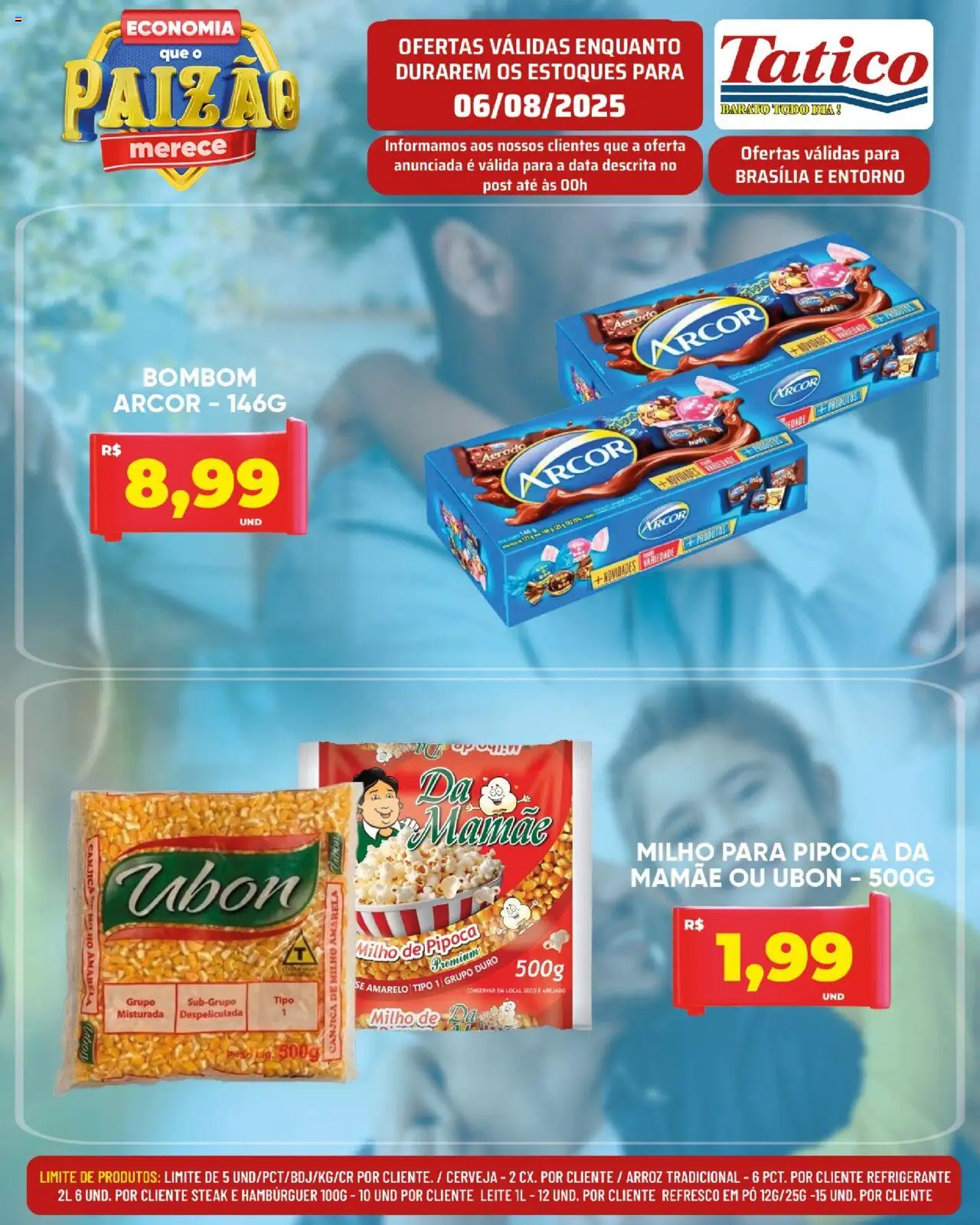 Tatico Folheto - válido de 07.08.2025 | Página: 25 | Produtos: Cerveja, Hambúrguer, Refrigerante, Pipoca