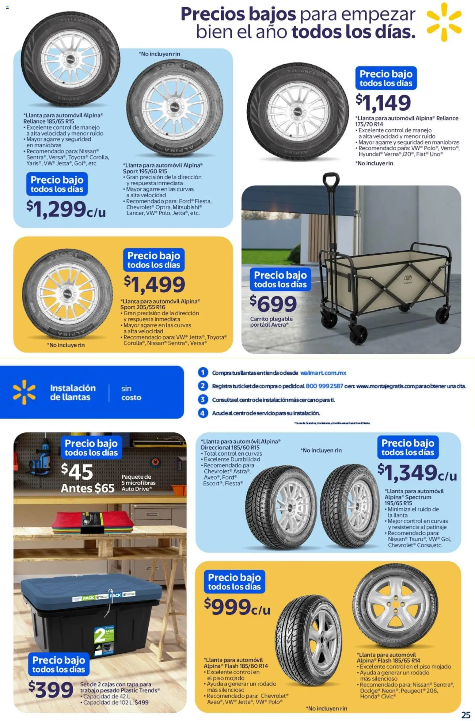 Nuevas ofertas de Walmart válidas en toda la República Mexicana desde el 01.01.2026. ¡Encuentra las mejores ofertas en Walmart folleto! | Página: 25