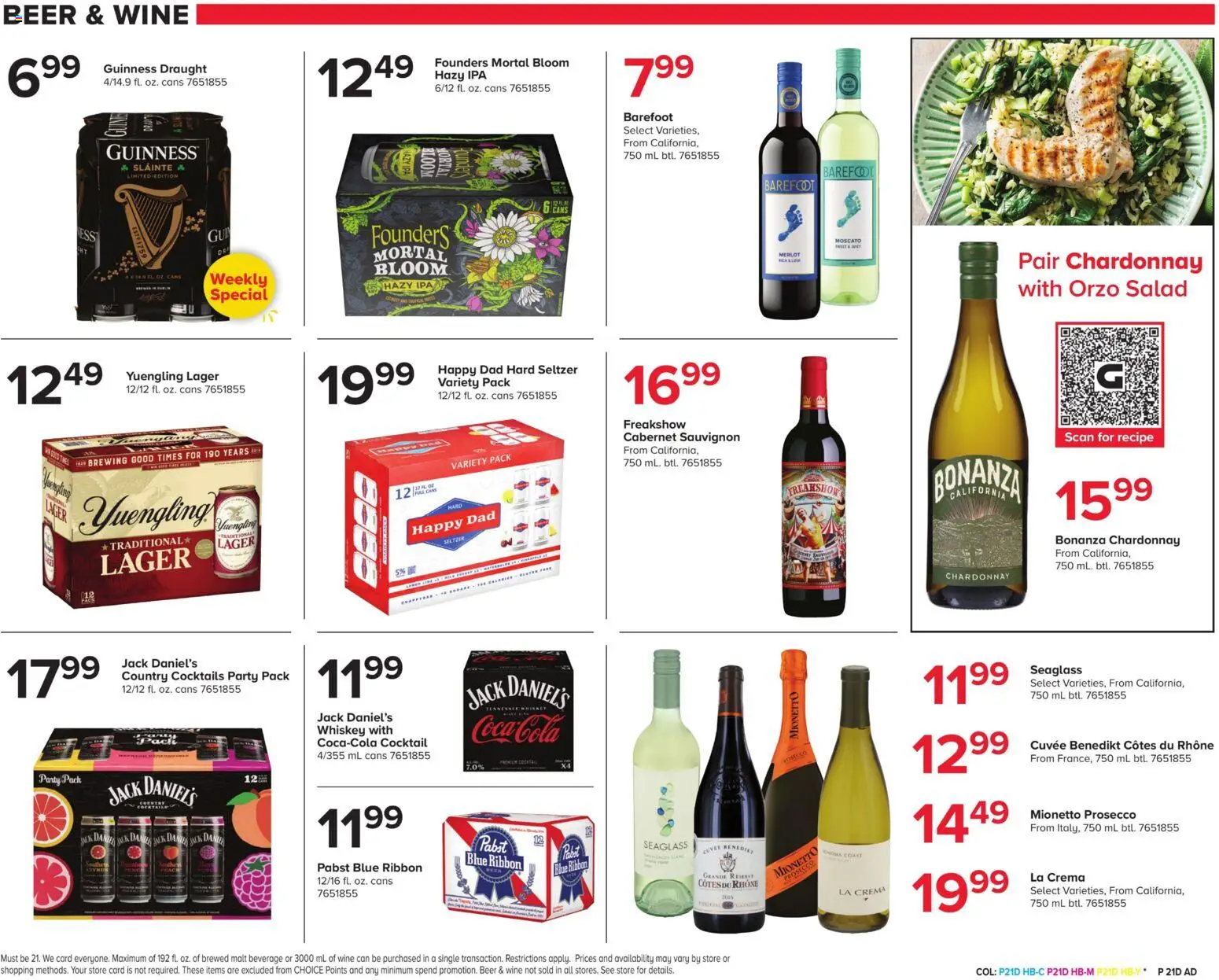 Giant Weekly Ad - valid from 06.03.2026 | Page: 22 | Products: Pencil, Wine, Beer, Salad