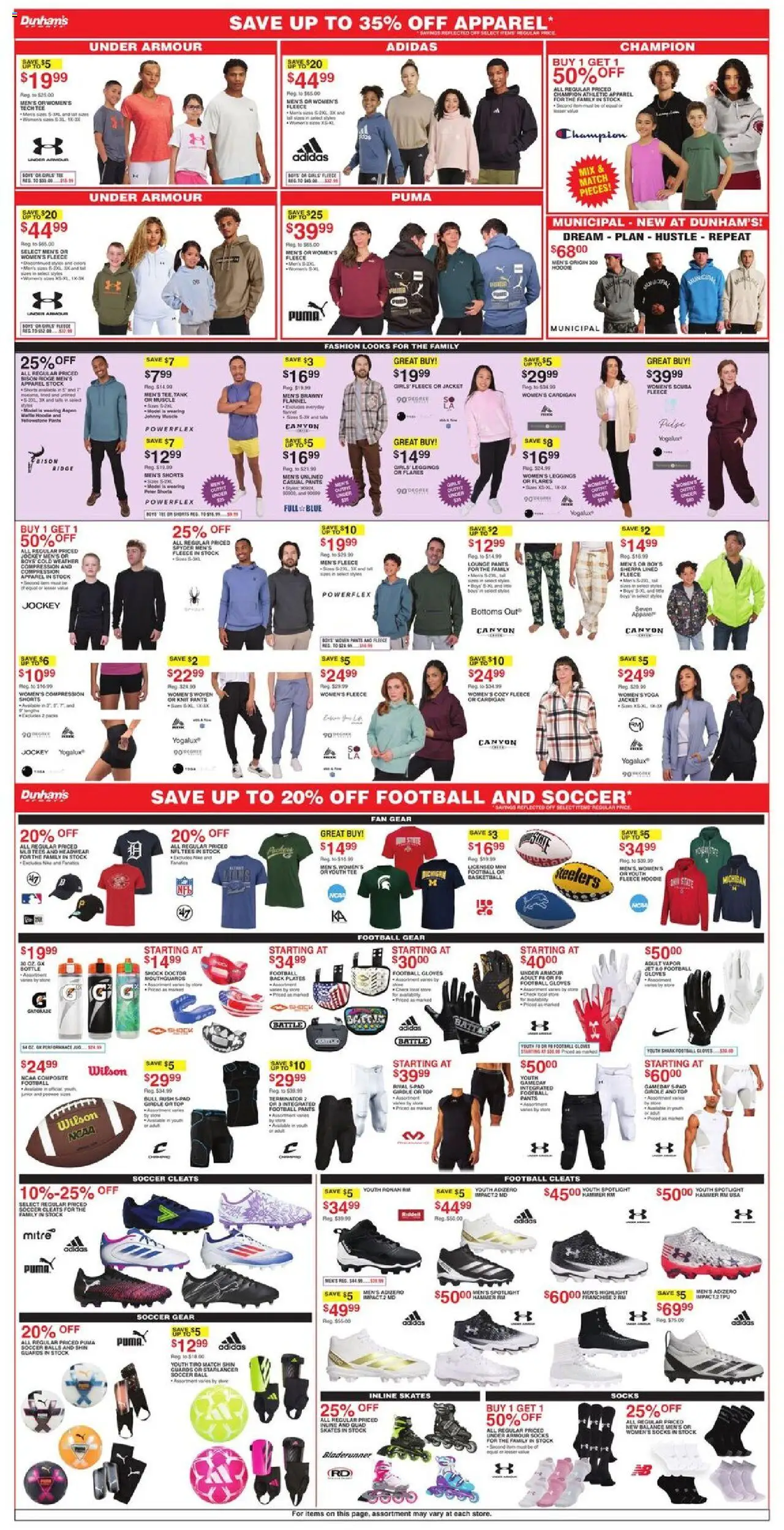 Dunham's Sports Weekly Ad - valid from 15.08.2025 | Page: 8 | Products: Pants, Shorts, Socks, Gloves