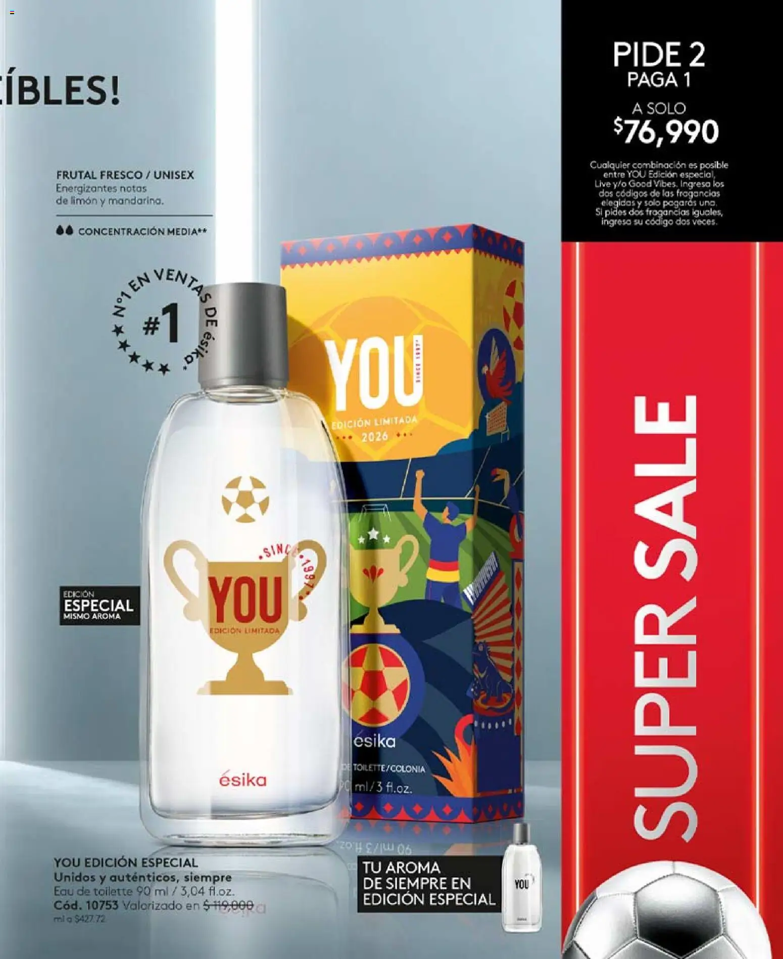 Ésika revista - valida desde el 15.04.2026 | Página: 161 | Productos: Limón, Eau de toilette, Combinación