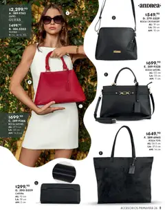 Vista previa de Andrea catálogo Primavera, nuevo folleto de la tienda, válido en México a partir del 25.01.2026 | Página: 9 | Productos: Lentes, Bolsa, Vestido