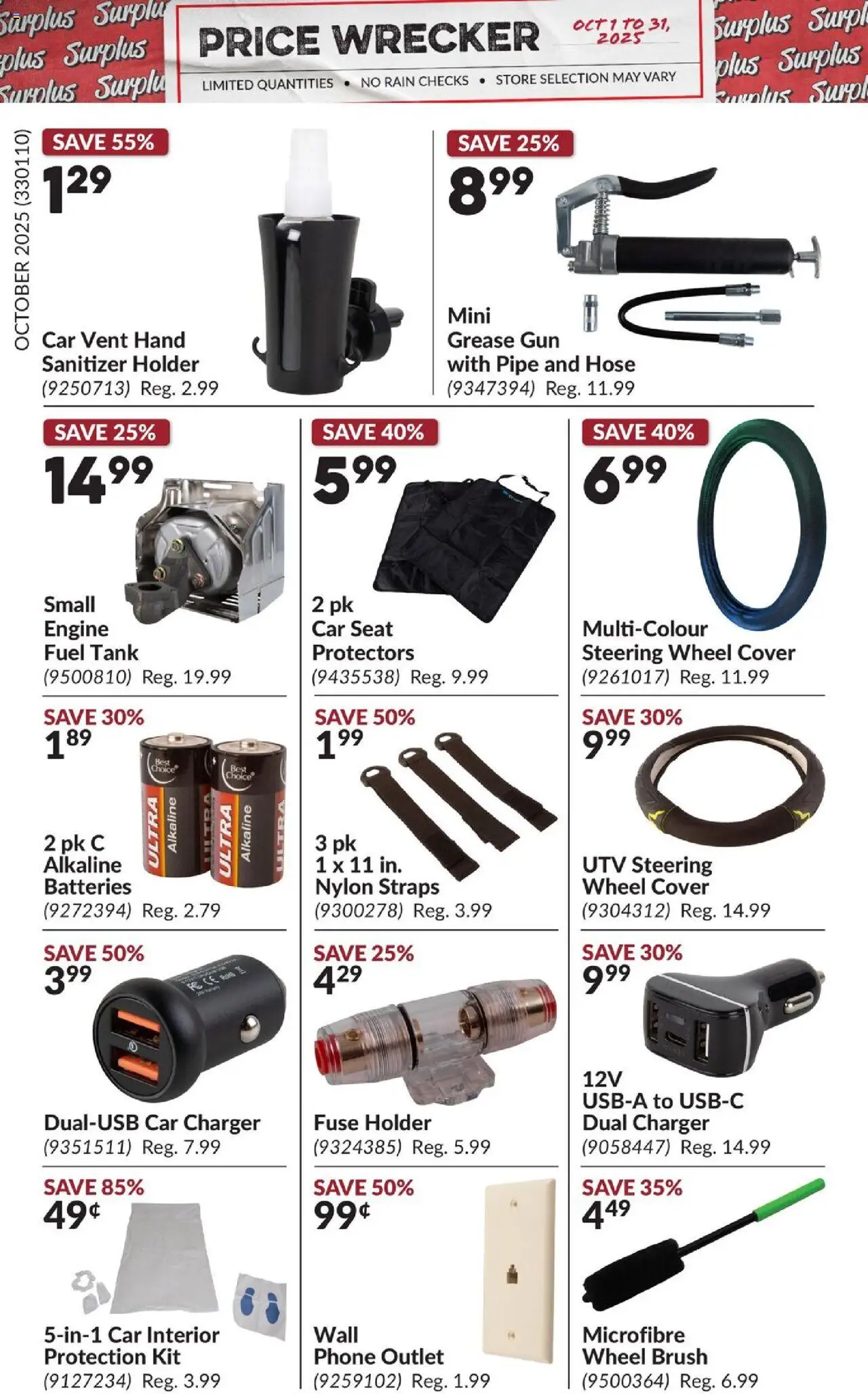 Princess Auto flyer valid from 01.10.2025 | Page: 3 | Products: Phone, Brush