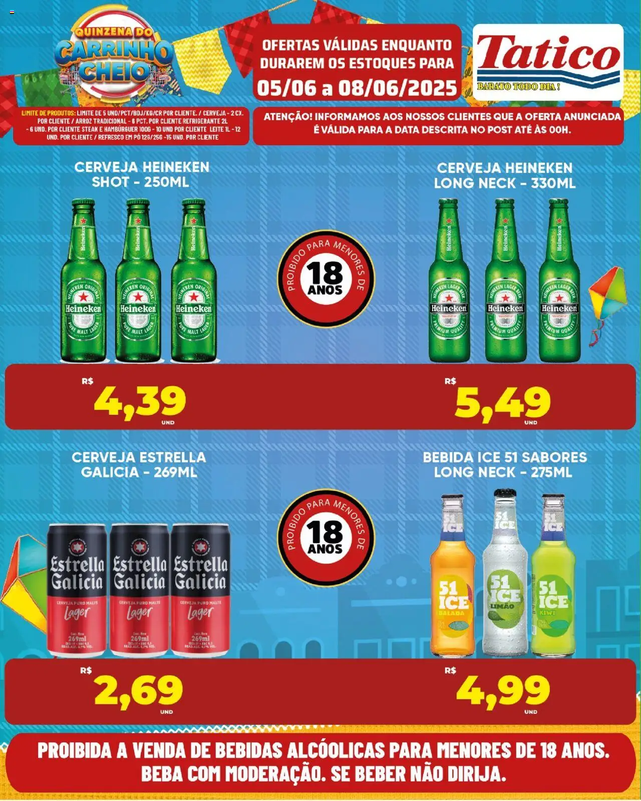 Tatico Folheto - válido de 09.06.2025 | Página: 45 | Produtos: Arroz, Cerveja Heineken, Refrigerante, Pá