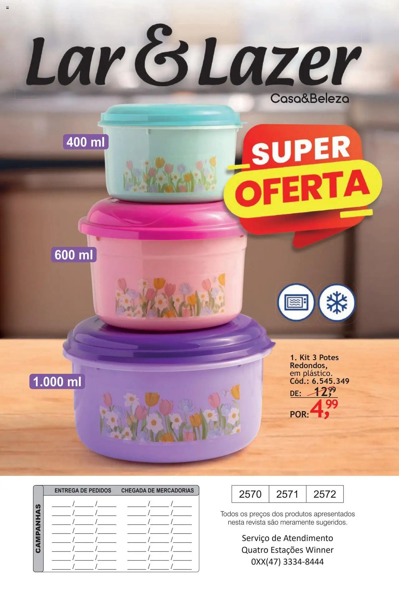 Quatro Estações Folheto - válido de 01.07.2025 | Página: 132 | Produtos: Revista, Potes
