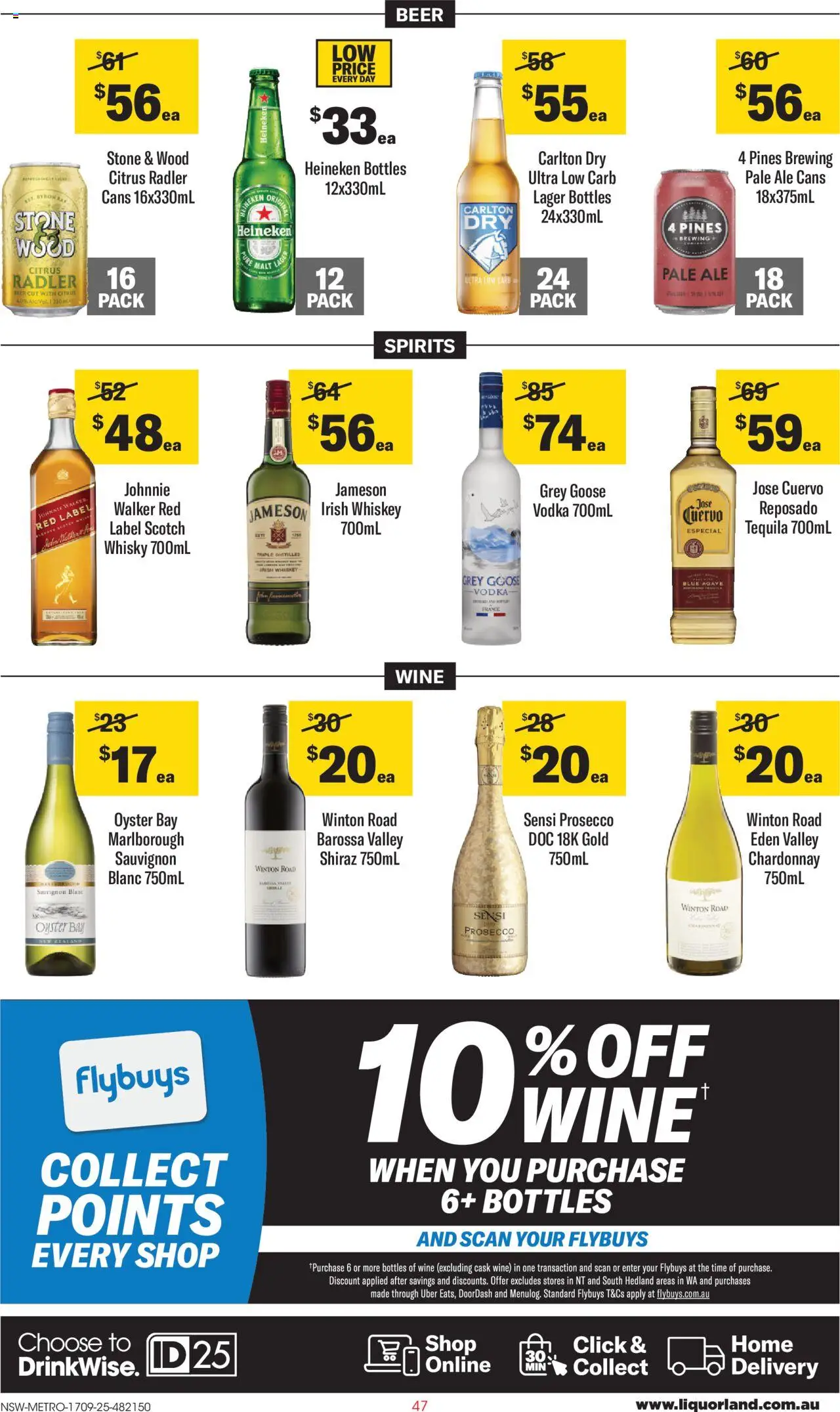 Coles catalogue - valid from 17.09.2025 | Page: 47 | Products: Beer, Vodka, Wood, Scotch
