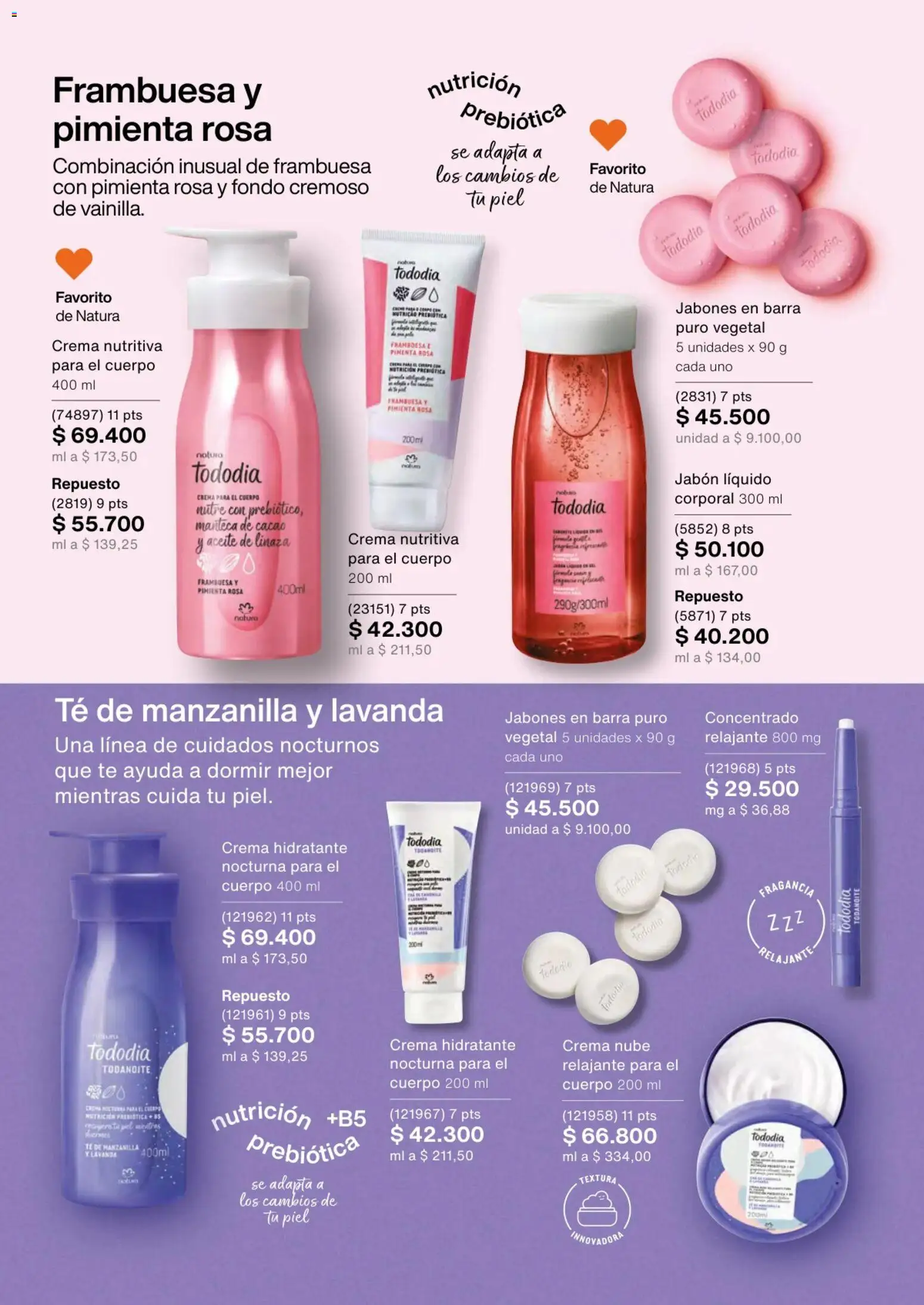 Natura revista - valida desde el 01.02.2026 | Página: 125 | Productos: Fragancia, Combinación, Crema para el cuerpo, Aceite