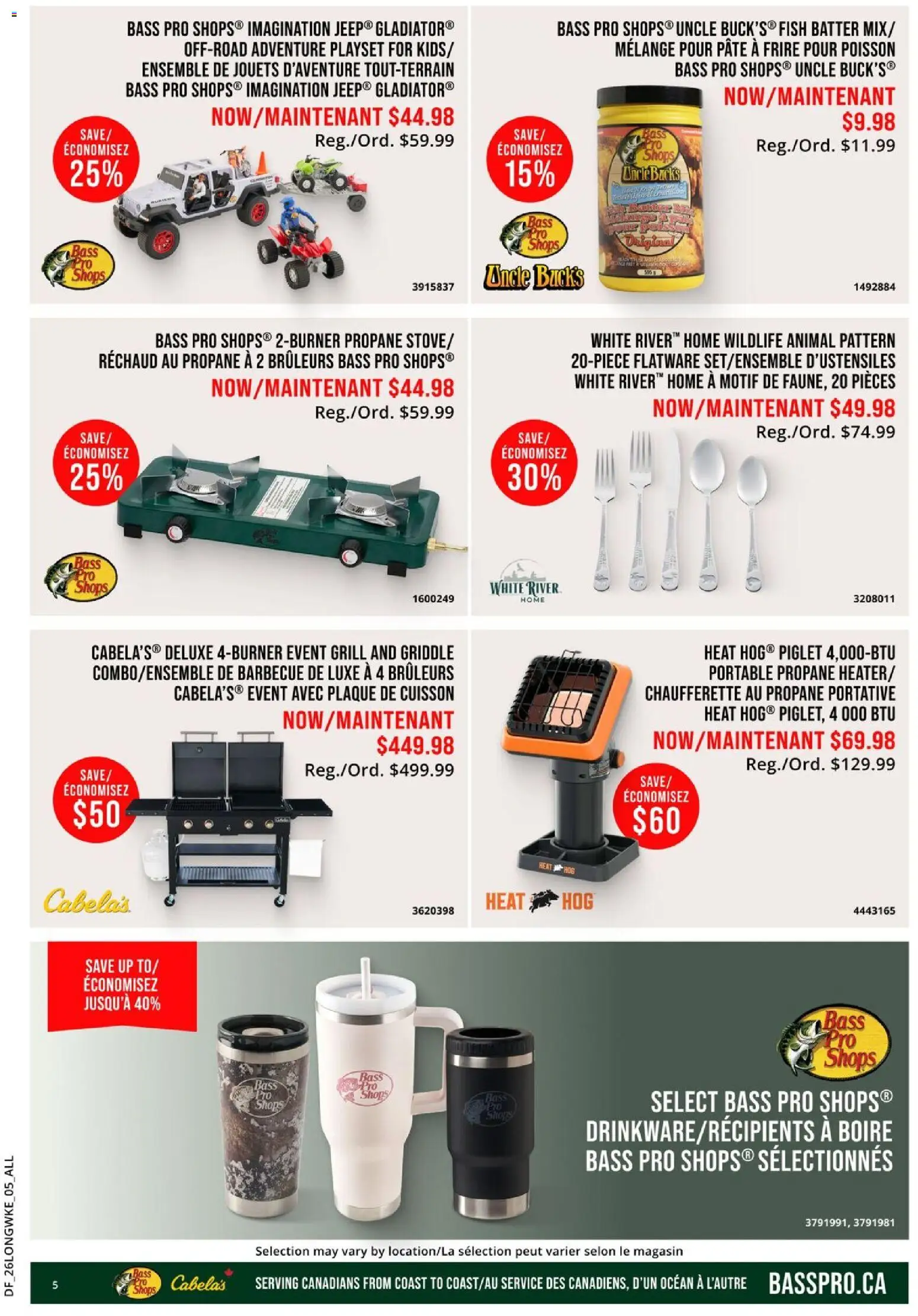 Cabelas flyer valid from 13.02.2026 | Page: 5 | Products: Fish, Grill