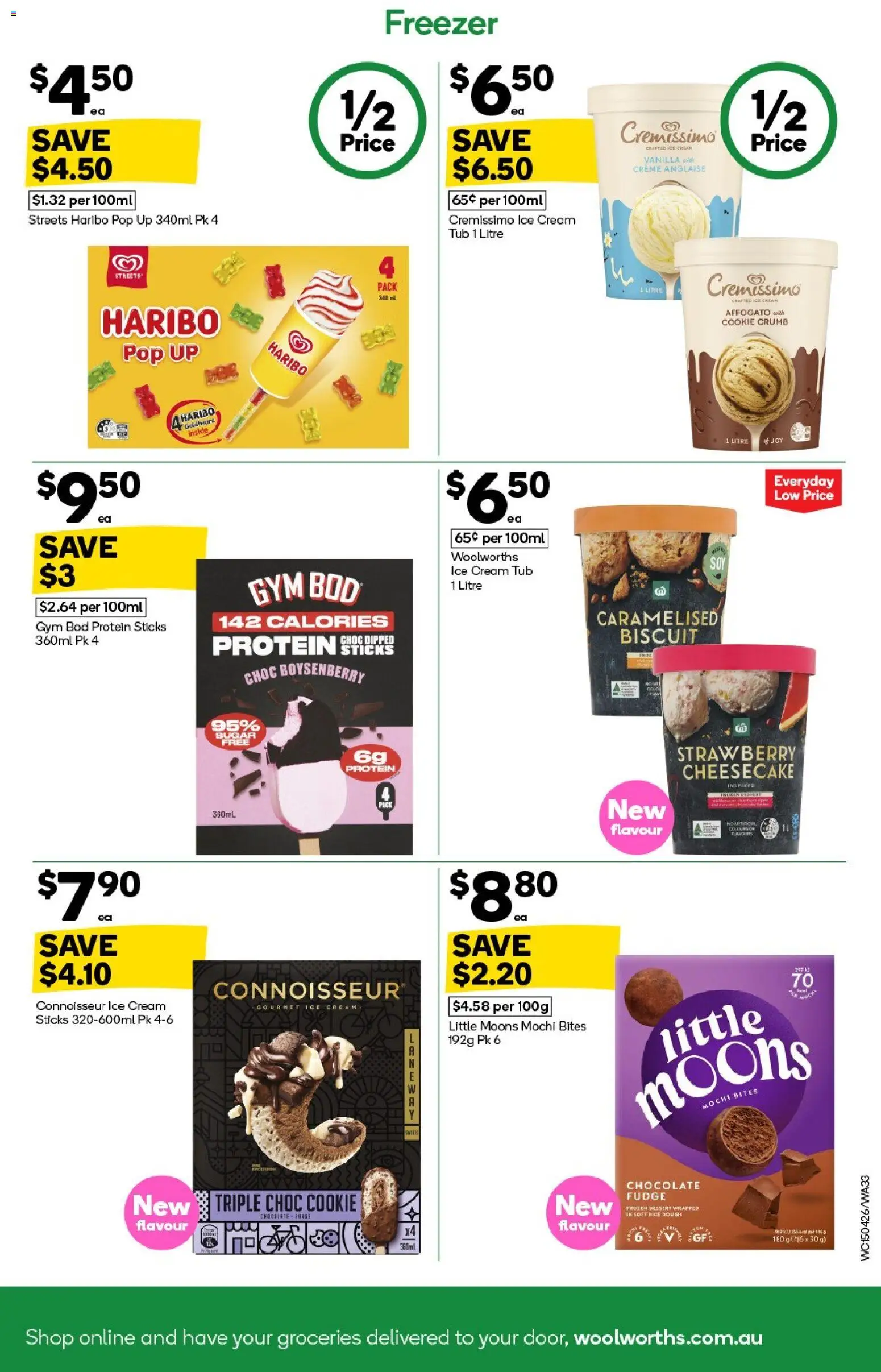 Woolworths catalogue - valid from 15.04.2026 | Page: 33 | Products: Rice, Cream, Ice cream, Freezer