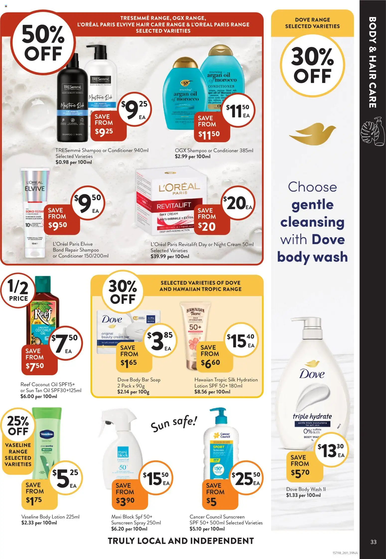Foodworks catalogue - valid from 26.11.2025 | Page: 33 | Products: Oil, Sunscreen, Lotion, Cream