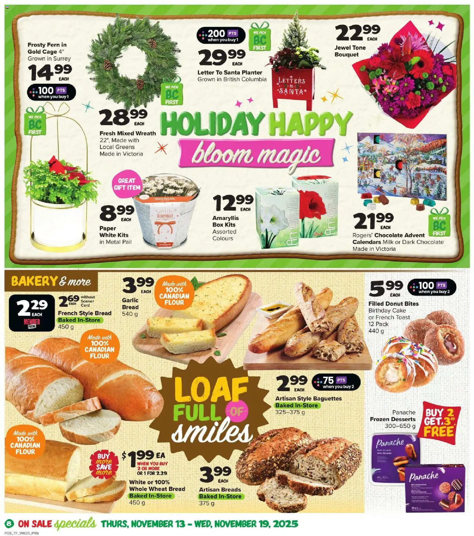 Thrifty Foods flyer valid from 13.11.2025 | Page: 9 | Products: Bakery, Box, Bread, Chocolate