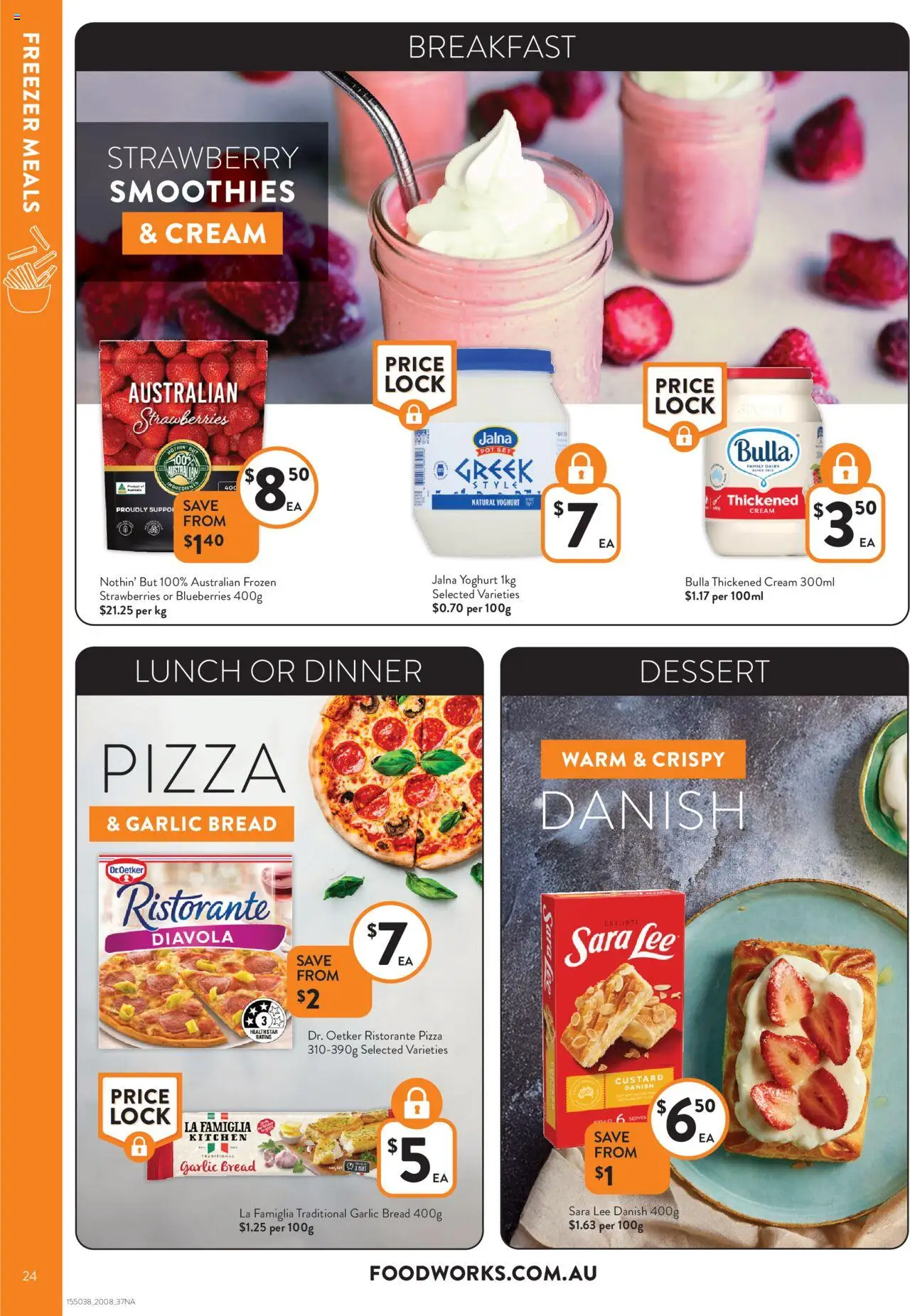 Foodworks catalogue - valid from 20.08.2025 | Page: 24 | Products: Pot, Pizza, Cream, Blueberries