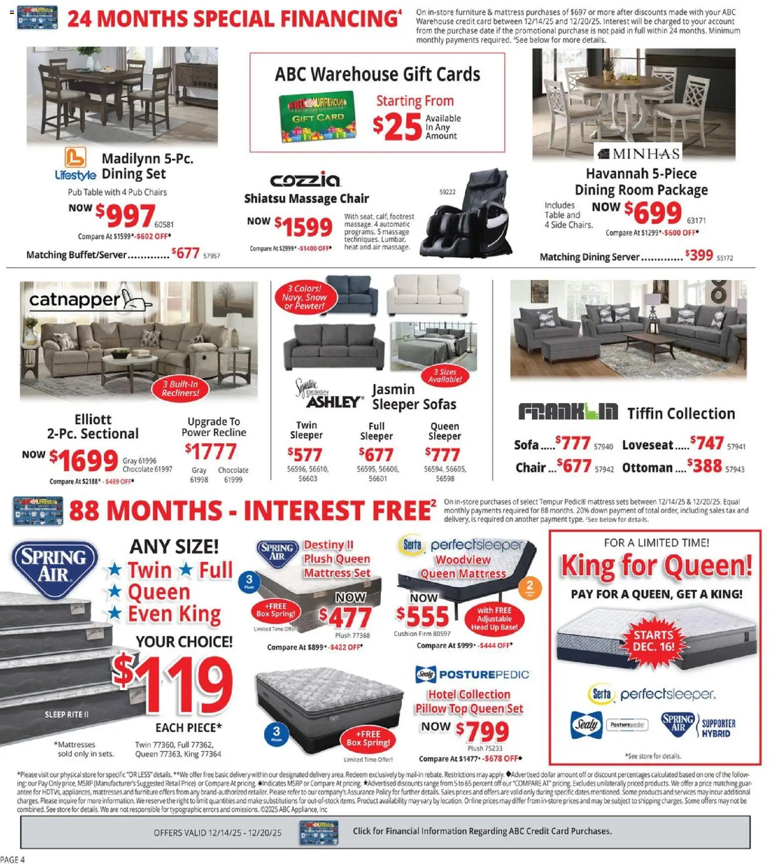ABC Warehouse Weekly Ad - valid from 14.12.2025 | Page: 4