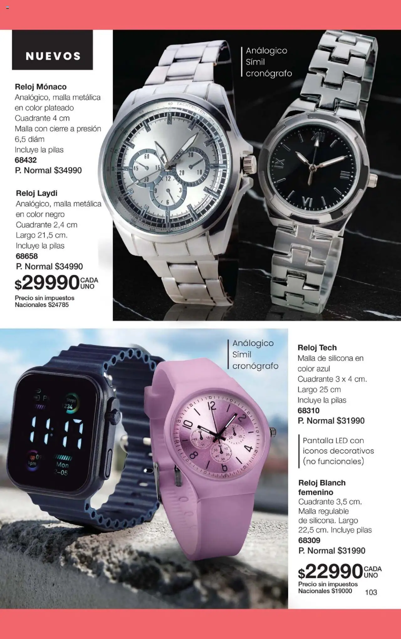 Gigot catálogo │ válido desde el 01.10.2025 | Página: 109 | Productos: Reloj, Malla, Pilas