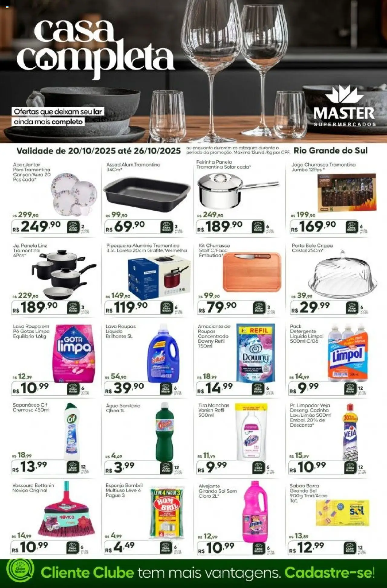 Master Folheto - válido de 20.10.2025 | Página: 1 | Produtos: Pó, Esponja, Amaciante, Vassoura