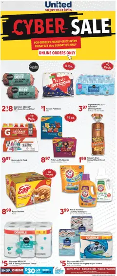 Preview of United Supermarkets weekly ads valid from 29.07.2025