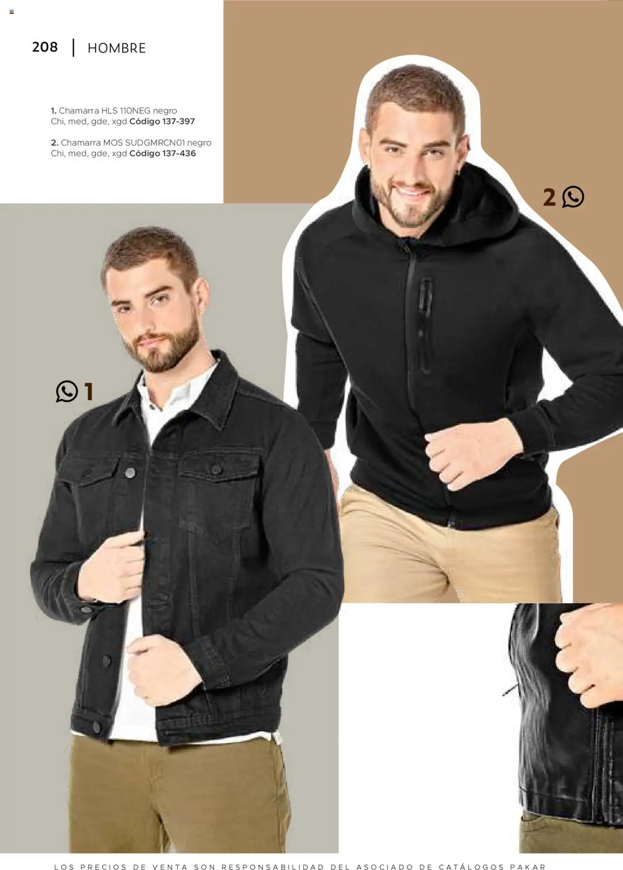 Nuevas ofertas de SC Pakar válidas en toda la República Mexicana desde el 24.07.2025. ¡Encuentra las mejores ofertas en SC Pakar Catálogo Ropa y Accesorios! | Página: 208 | Productos: Chamarra