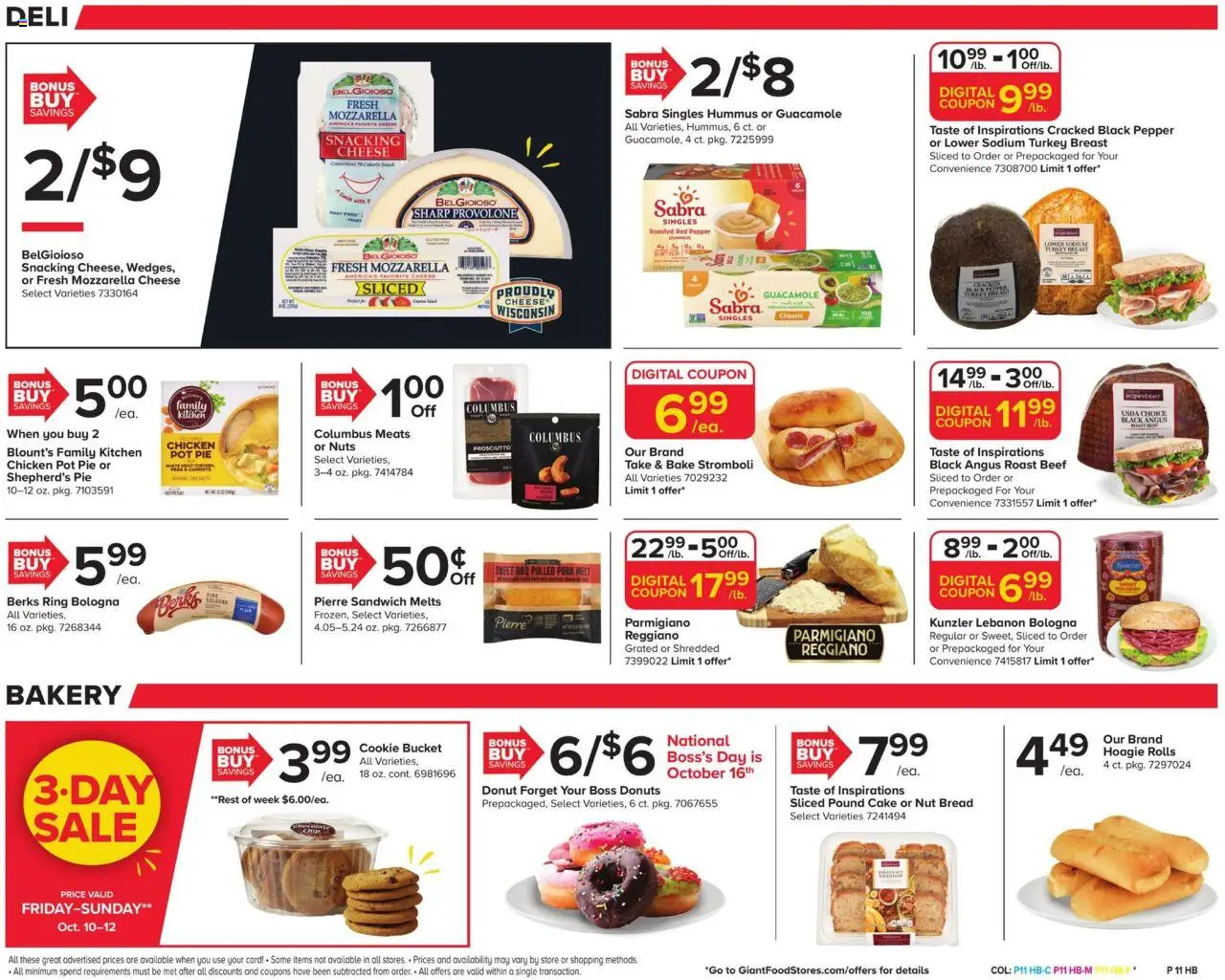 Giant Weekly Ad - valid from 10.10.2025 | Page: 14 | Products: Cheese, Nuts, Pepper, Sheet