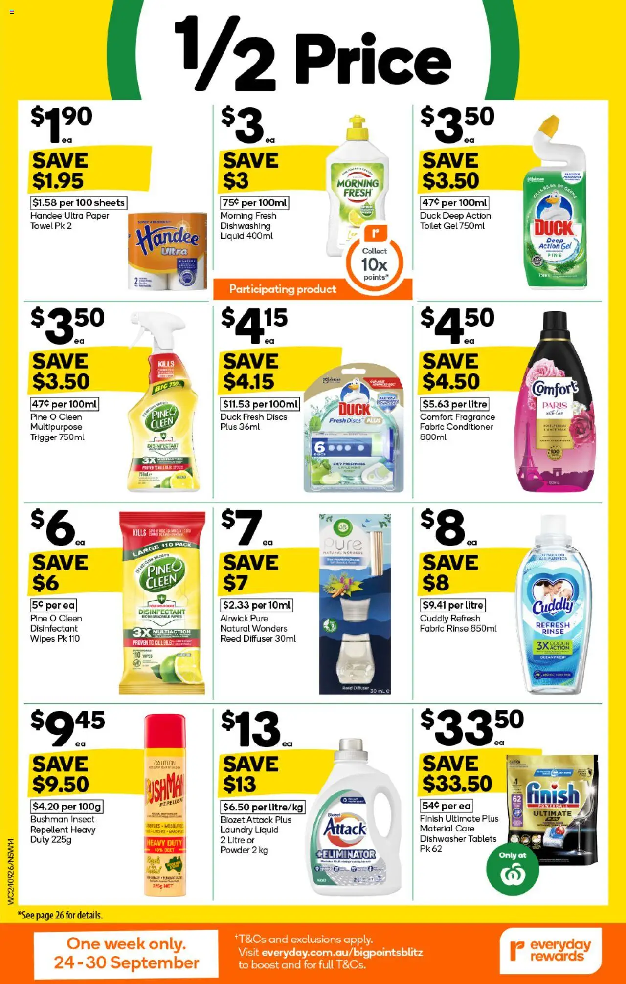 Woolworths catalogue - valid from 24.09.2025 | Page: 14 | Products: Fragrance, Powder, Laundry, Multipurpose