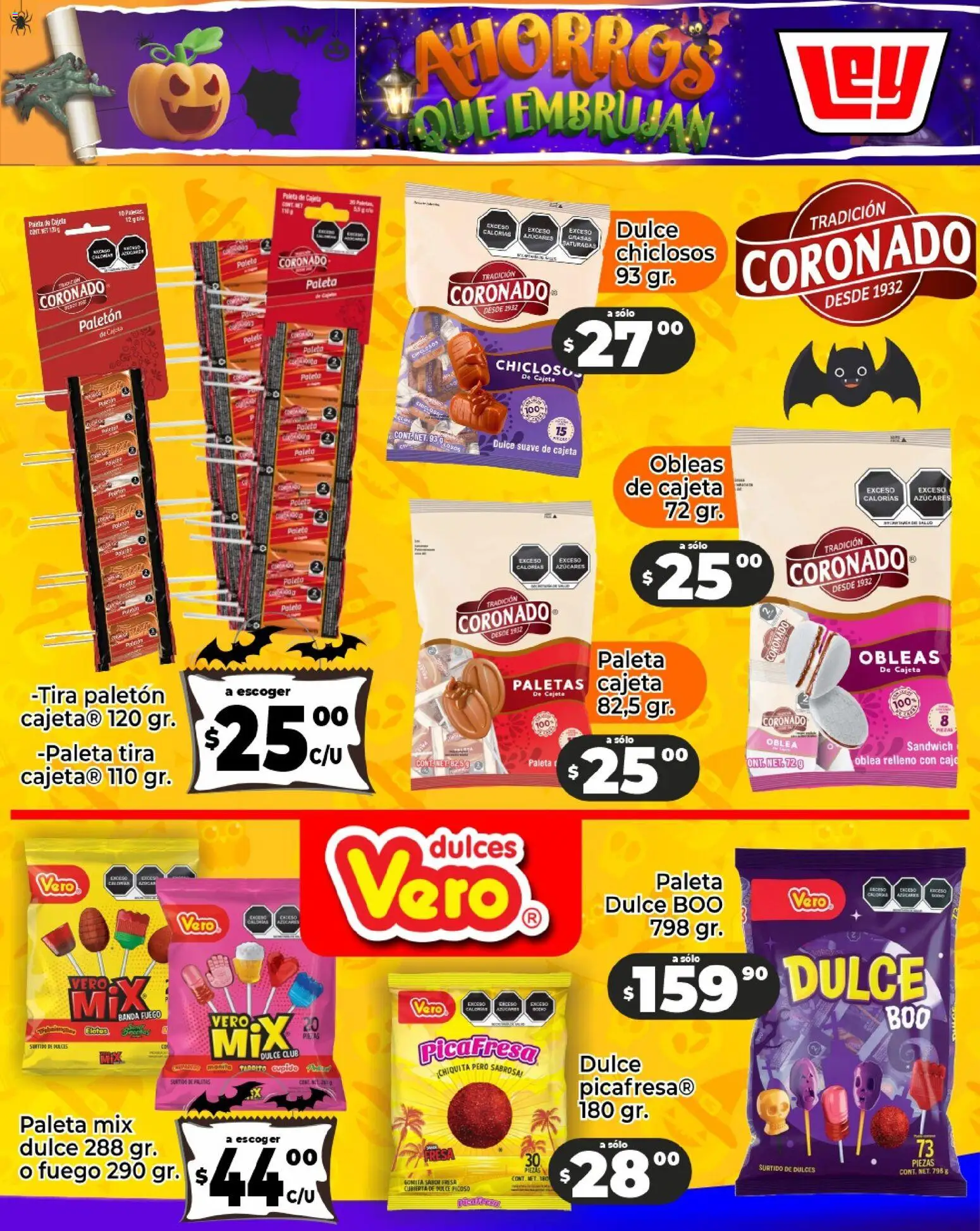 Nuevas ofertas de Casa Ley válidas en toda la República Mexicana desde el 24.10.2025. ¡Encuentra las mejores ofertas en Casa Ley Folleto Halloween! | Página: 16 | Productos: Fresa, Paleta, Dulces