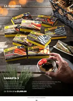 Vista previa de La Europea catálogo, nuevo folleto de la tienda, válido en México a partir del 22.09.2025 | Página: 10 | Productos: Vinagre, Tomate, Aceite, Canasta