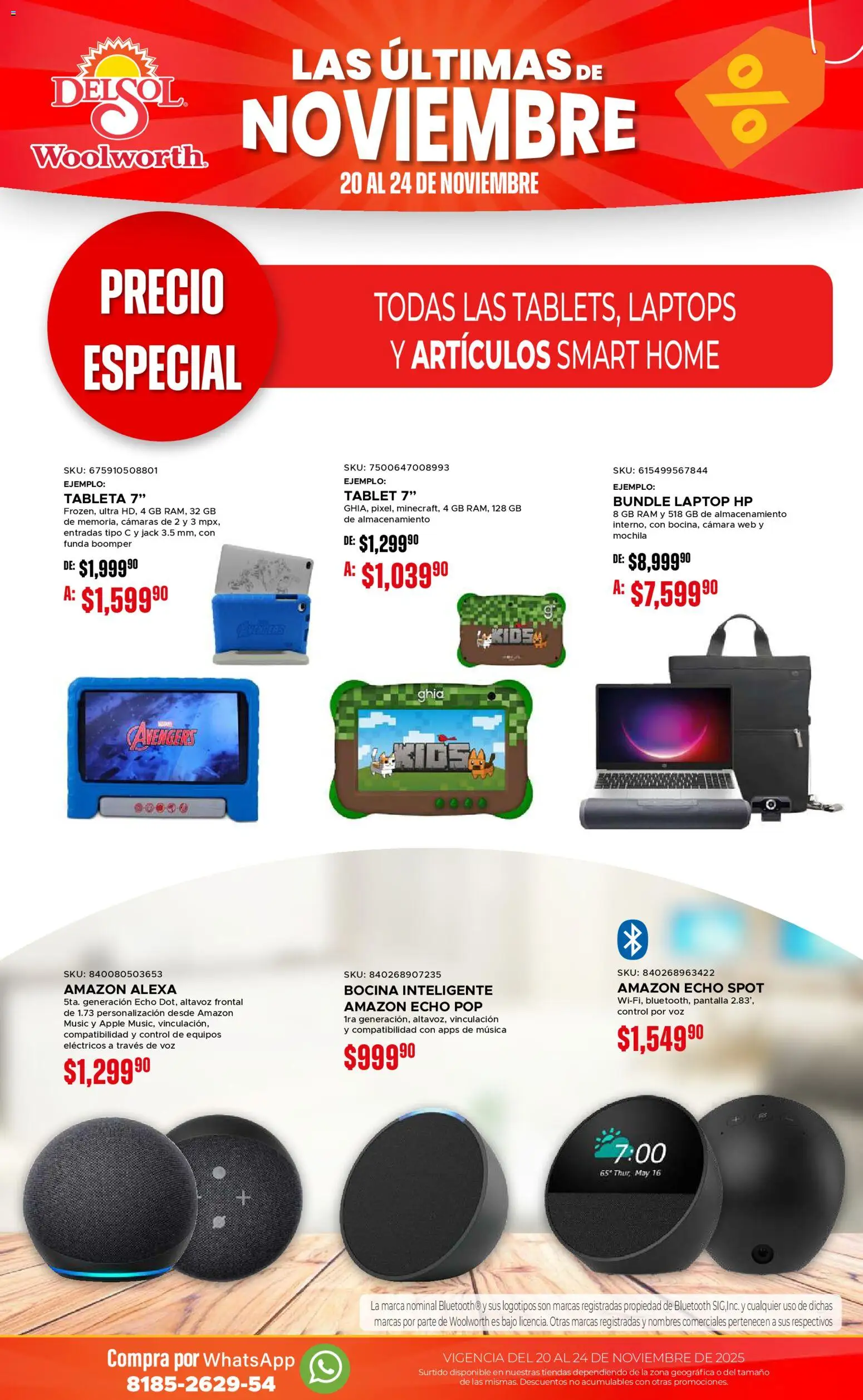 Nuevas ofertas de Del Sol y Woolworth válidas en toda la República Mexicana desde el 20.11.2025. ¡Encuentra las mejores ofertas en Del Sol y Woolworth Buen Fin ! | Página: 5