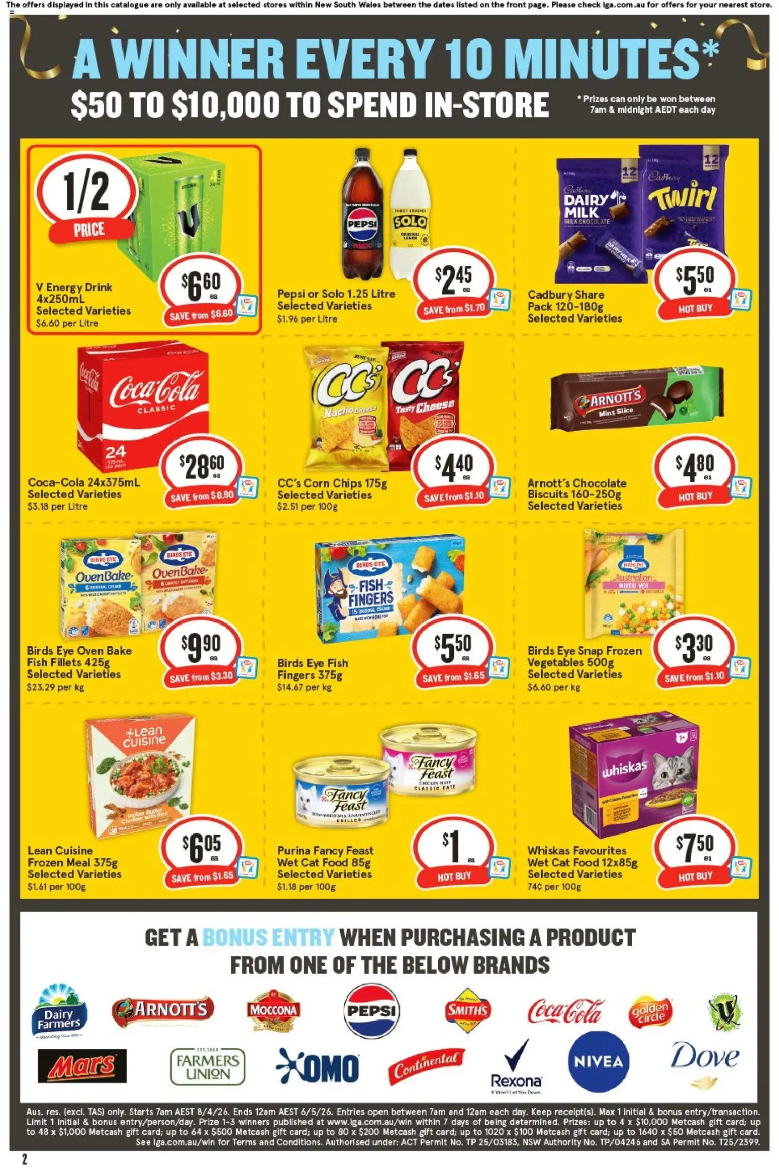 IGA catalogue - valid from 29.04.2026 | Page: 8 | Products: Dairy, Chicken, Biscuits, Vegetables