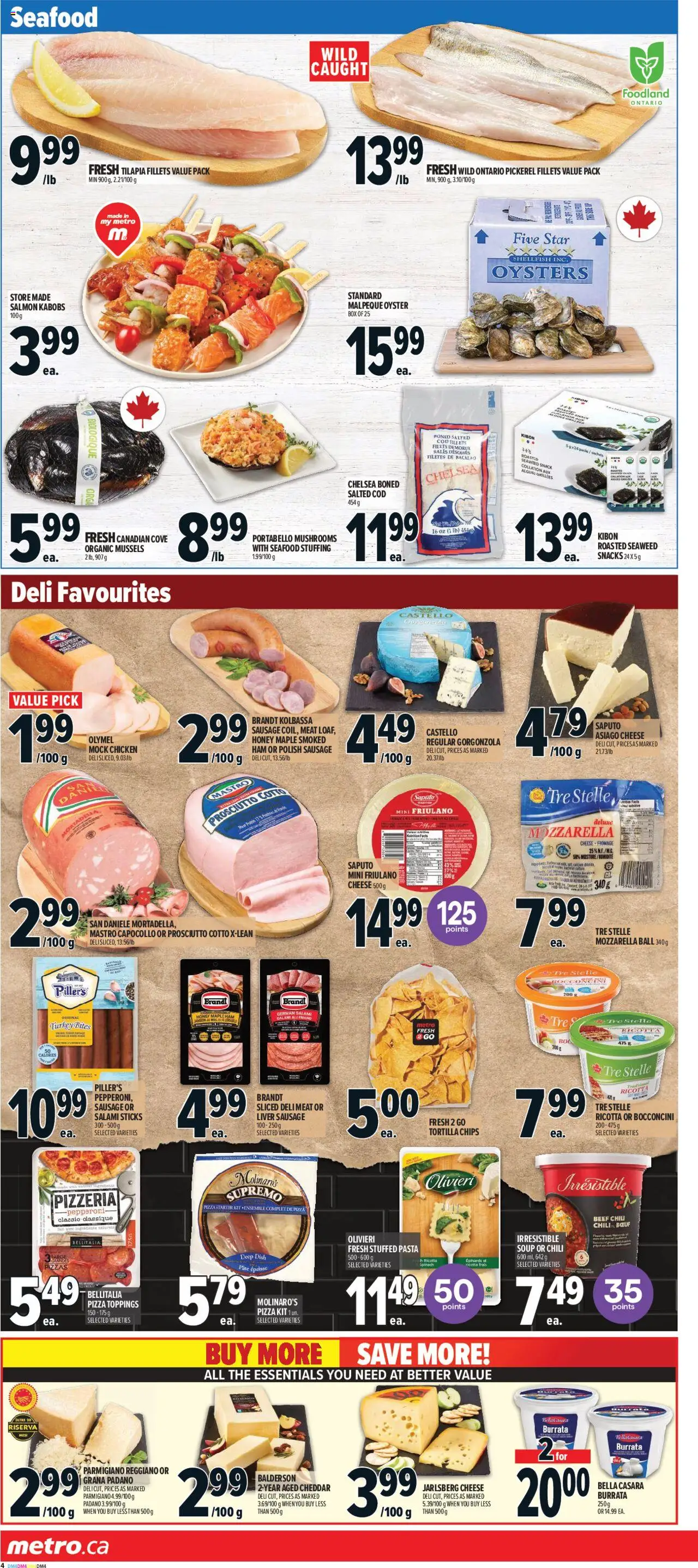 Metro flyer valid from 25.09.2025 | Page: 9 | Products: Box, Cheese, Salami, Ham