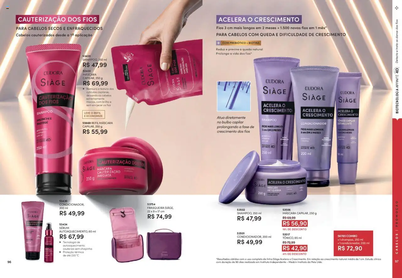 Eudora Folheto - válido de 06.08.2025 | Página: 49 | Produtos: Shampoo, Chapinha, Condicionador, Sérum