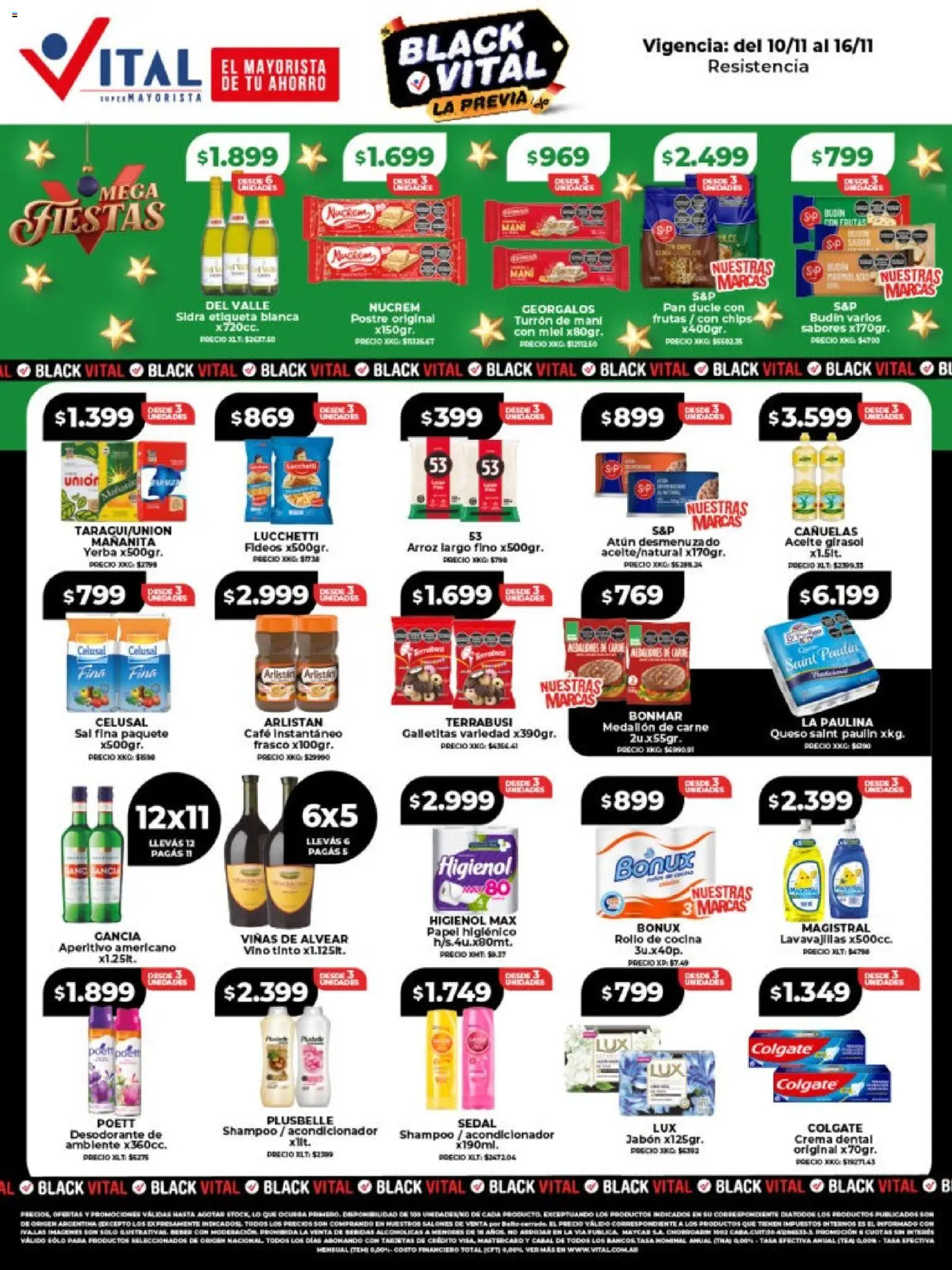 Vital - Ofertas - Resistencia │ válido desde el 10.11.2025 | Página: 1 | Productos: Papel higiénico, Vino, Arroz, Crema