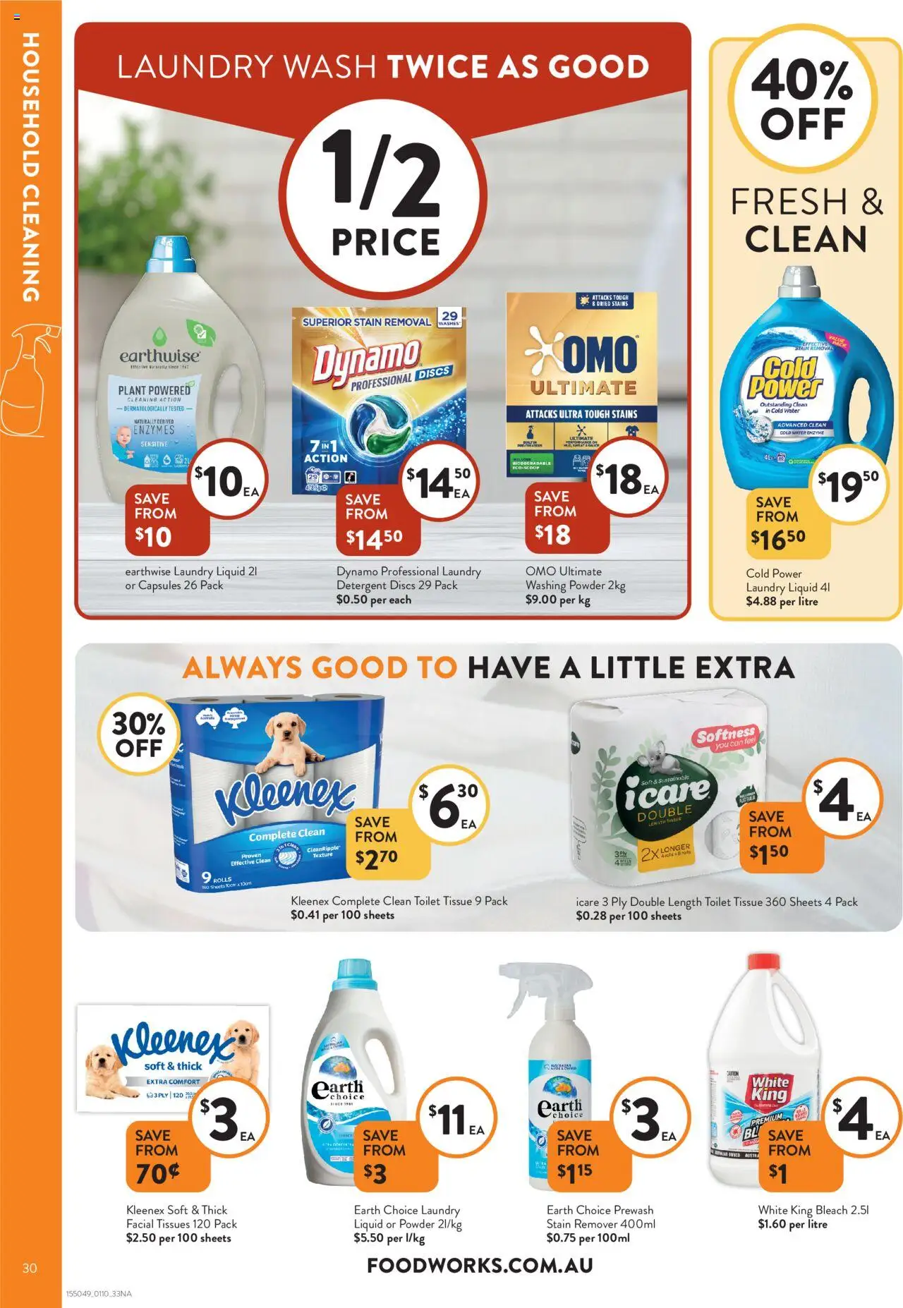 Foodworks catalogue - valid from 01.10.2025 | Page: 30 | Products: Toilet, Water, Laundry, Tissues