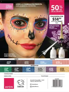 Vista previa de AVON - Campaña 15 2025, nuevo folleto de la tienda, válido en México a partir del 12.09.2025 | Página: 198 | Productos: Pastel, Mate, Teléfono, Delineador