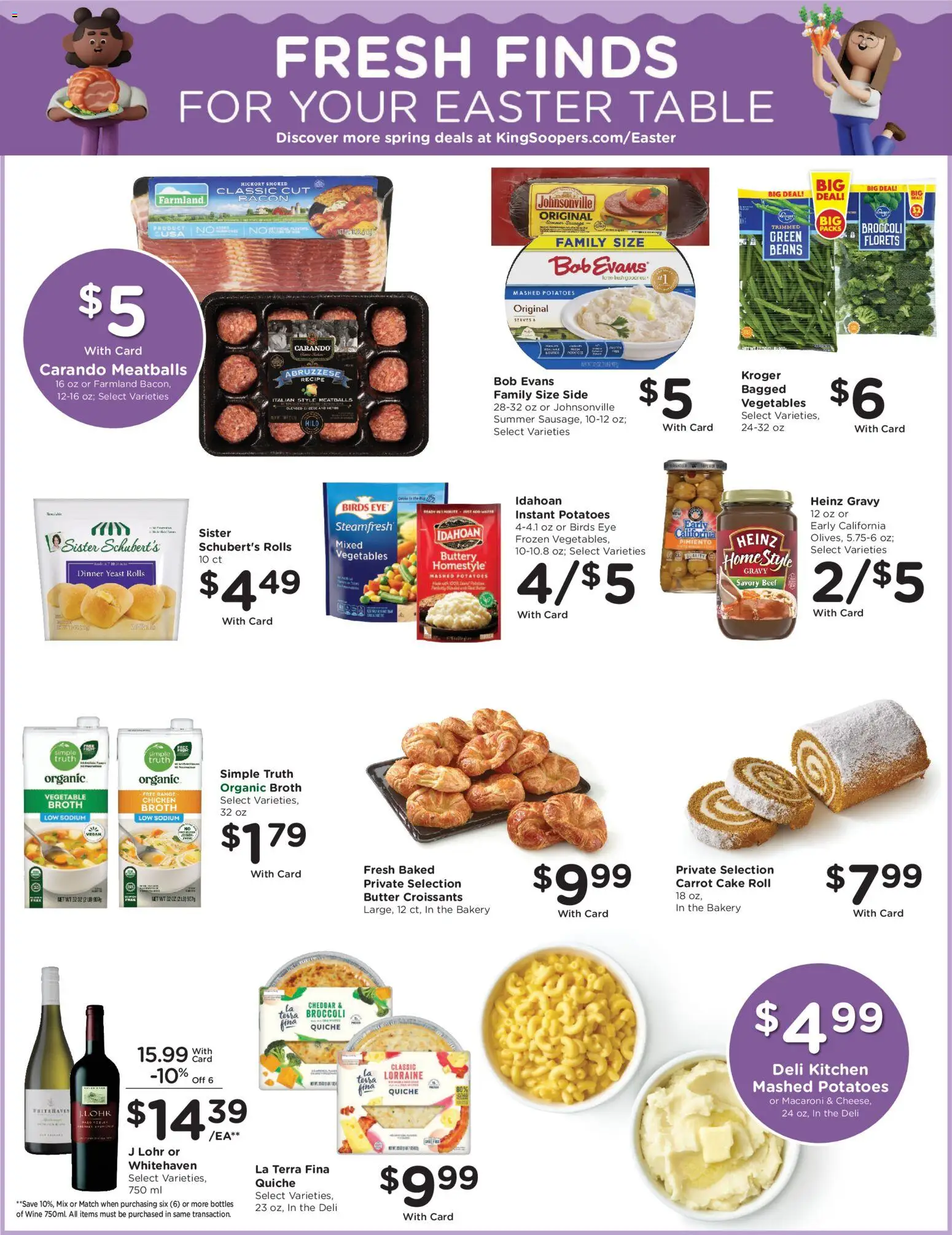 King Soopers Weekly Ad - valid from 18.03.2026 | Page: 5 | Products: Broccoli, Butter, Carrot, Vegetables