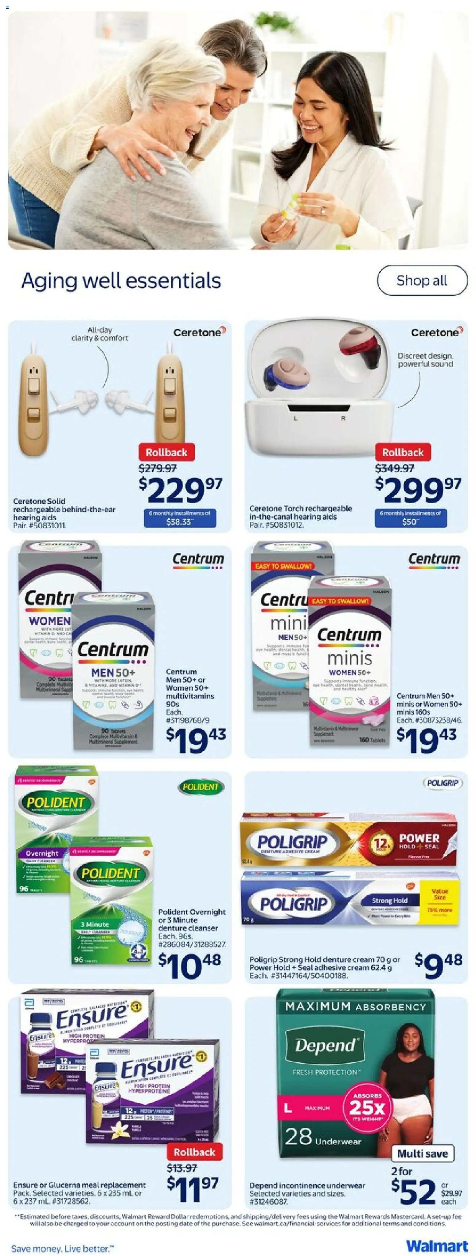 Walmart flyer valid from 20.11.2025 | Page: 12 | Products: Cream, Underwear