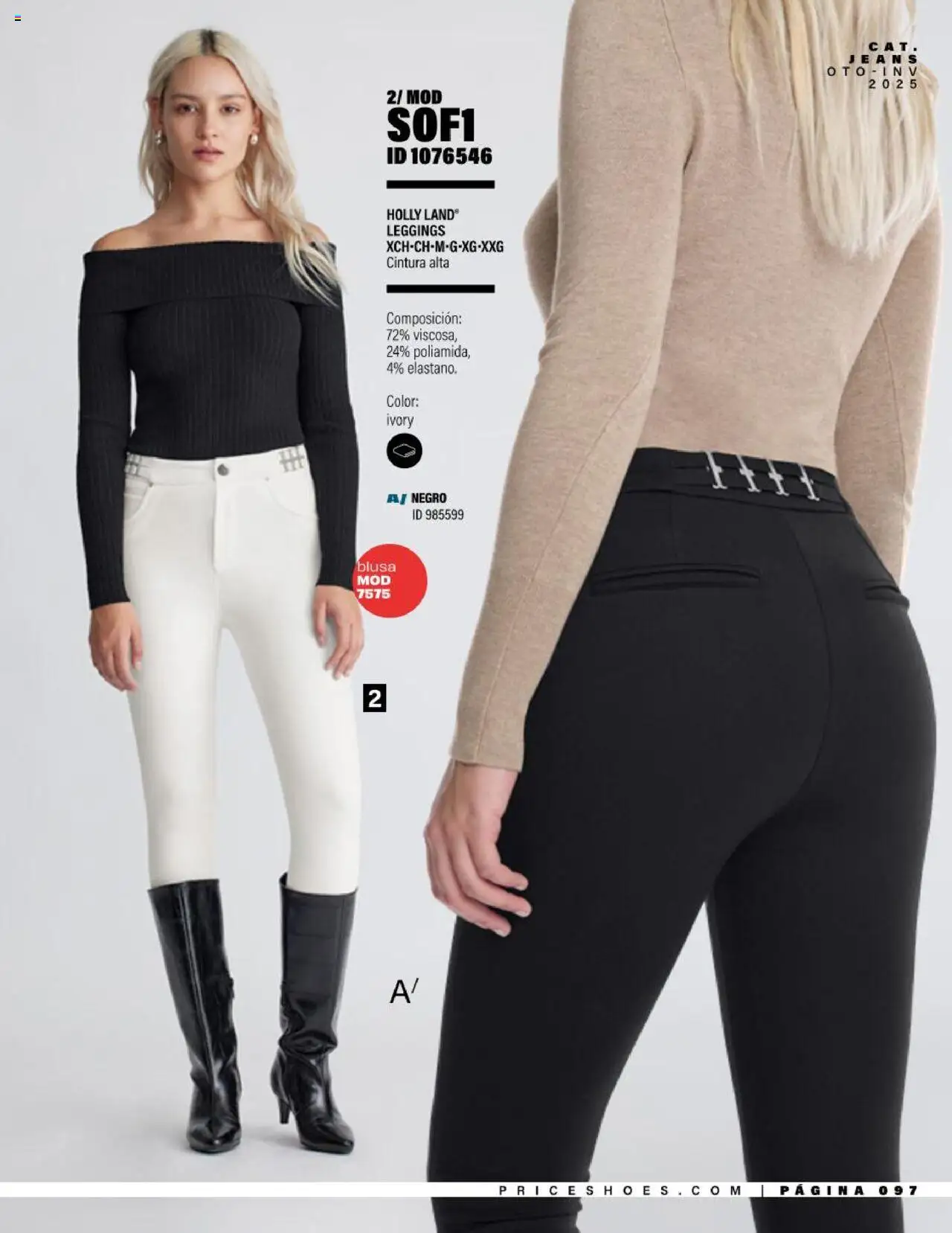 Nuevas ofertas de Price Shoes válidas en toda la República Mexicana desde el 05.08.2025. ¡Encuentra las mejores ofertas en Price Shoes - Catálogo Jeans ! | Página: 97 | Productos: Blusa, Leggings