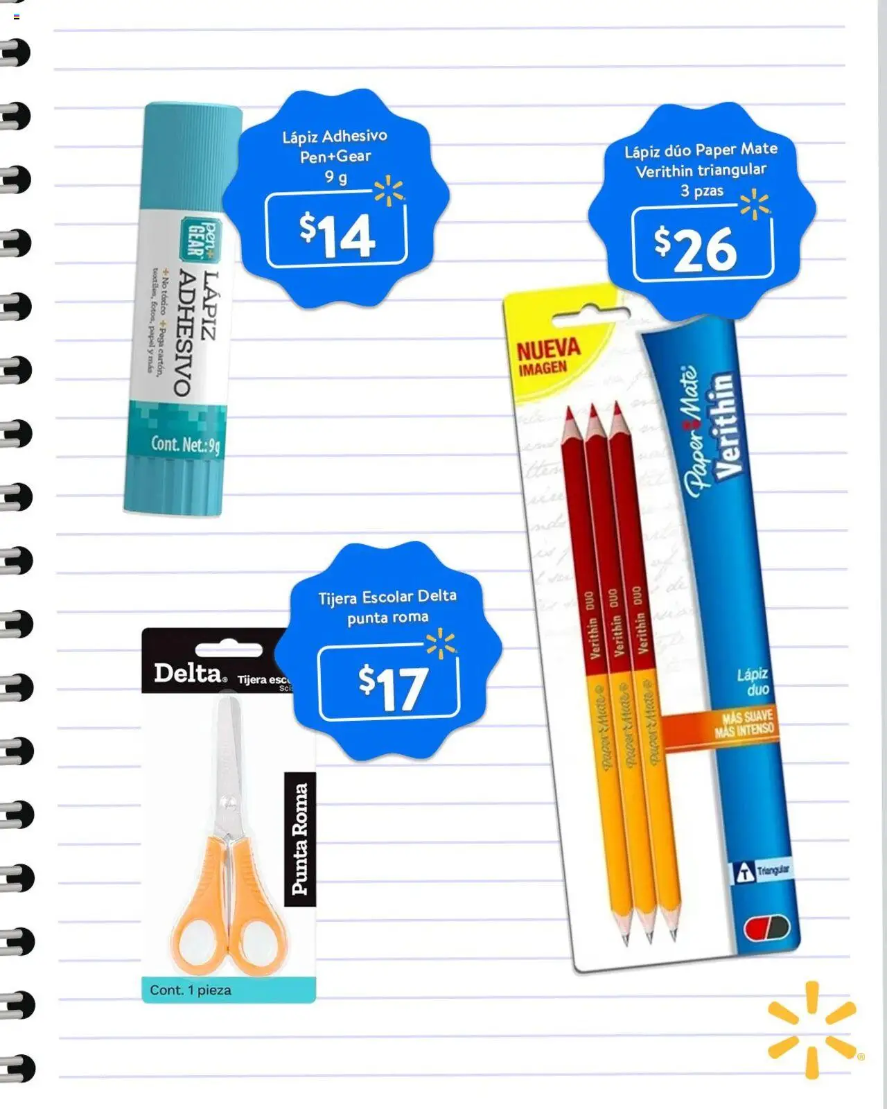 Nuevas ofertas de Walmart válidas en toda la República Mexicana desde el 22.08.2025. ¡Encuentra las mejores ofertas en Walmart - Folleto útiles escolar por menos de $200! | Página: 4 | Productos: Tijera, Mate