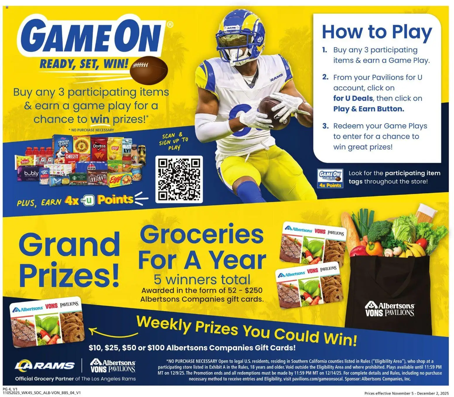 Vons Big Book of Savings - valid from 05.11.2025 | Page: 4 | Products: Flakes, Game