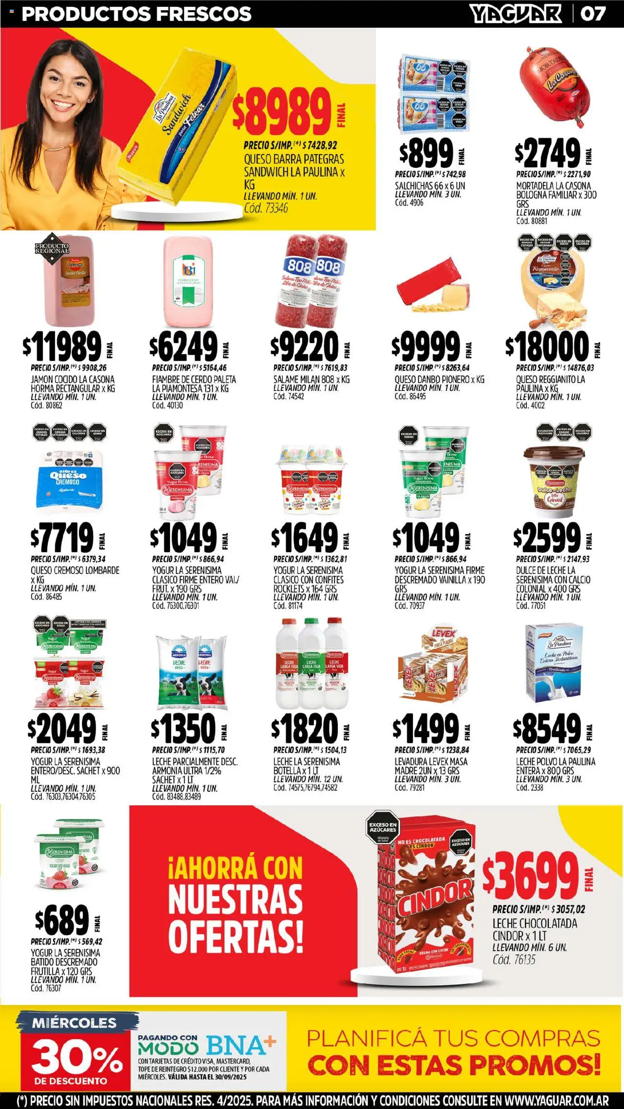 Yaguar - San Juan │ válido desde el 08.09.2025 | Página: 8 | Productos: Frutilla, Paleta, Yogur, Jamón