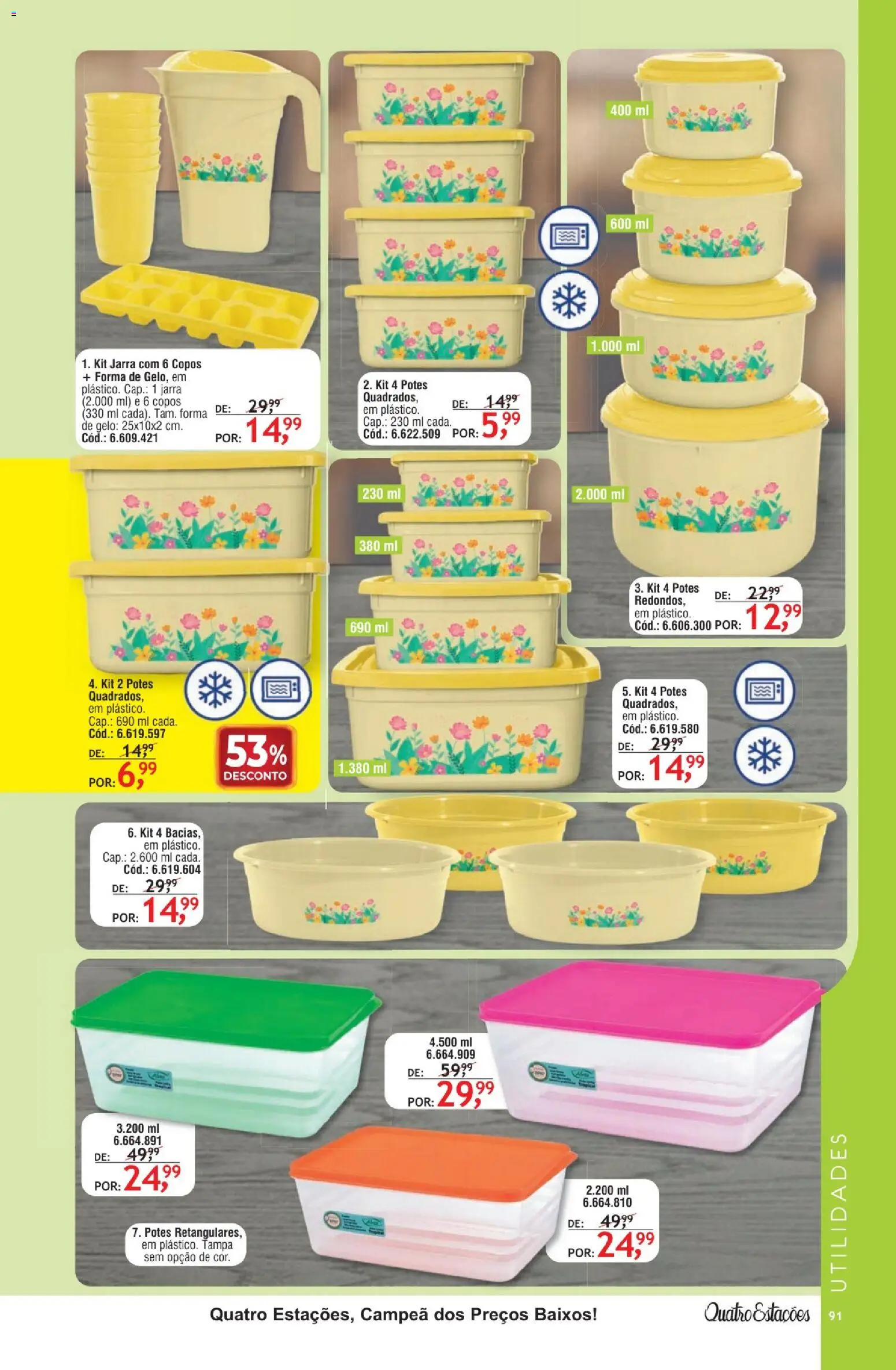 Quatro Estações Folheto - válido de 01.02.2026 | Página: 87 | Produtos: Jarra, Potes, Copos