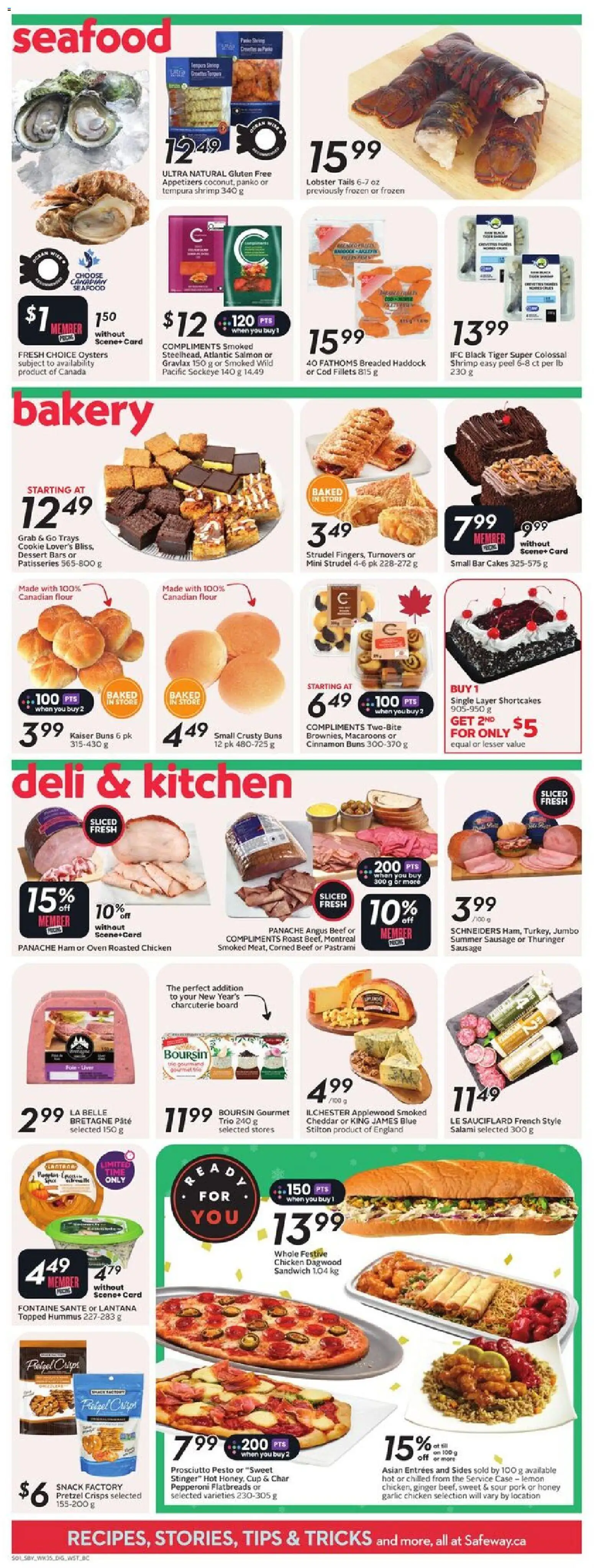 Safeway flyer valid from 25.12.2025 | Page: 9 | Products: Oven, Salami, Ham, Pork