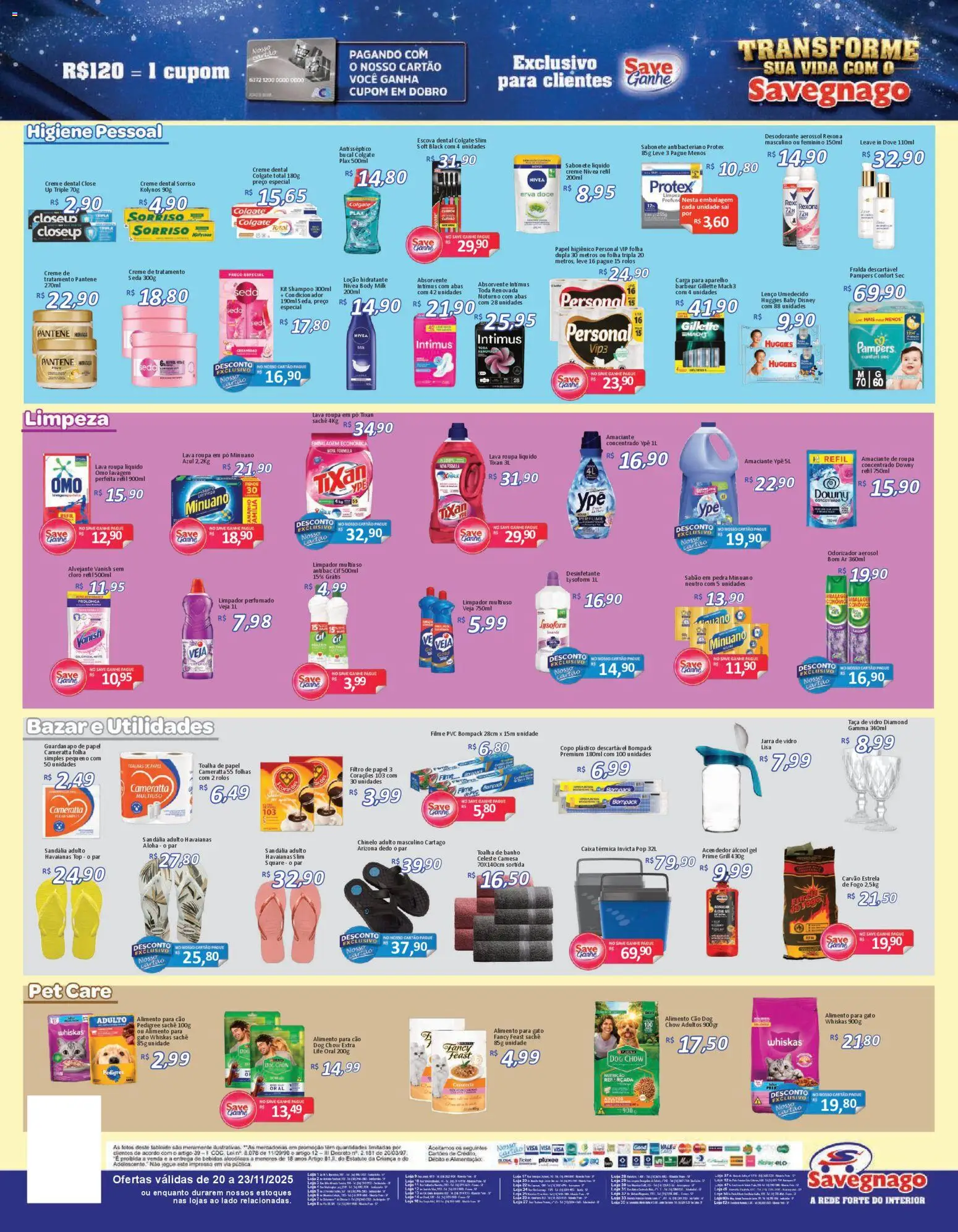 Savegnago Folheto - válido de 20.11.2025 | Página: 4 | Produtos: Filtro de papel, Cloro, Alvejante, Creme