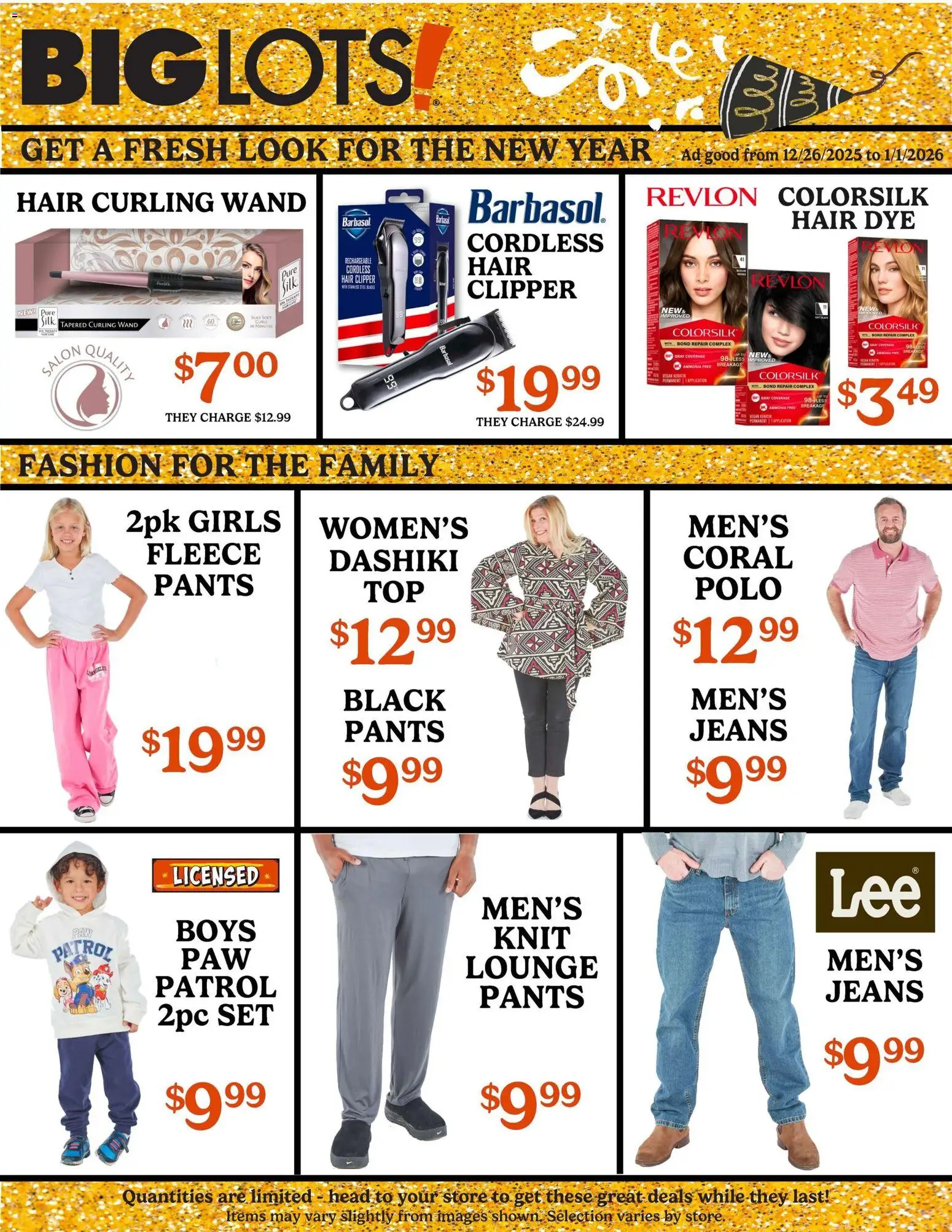 Big Lots Weekly Ad - valid from 26.12.2025 | Page: 3 | Products: Pants, Jeans