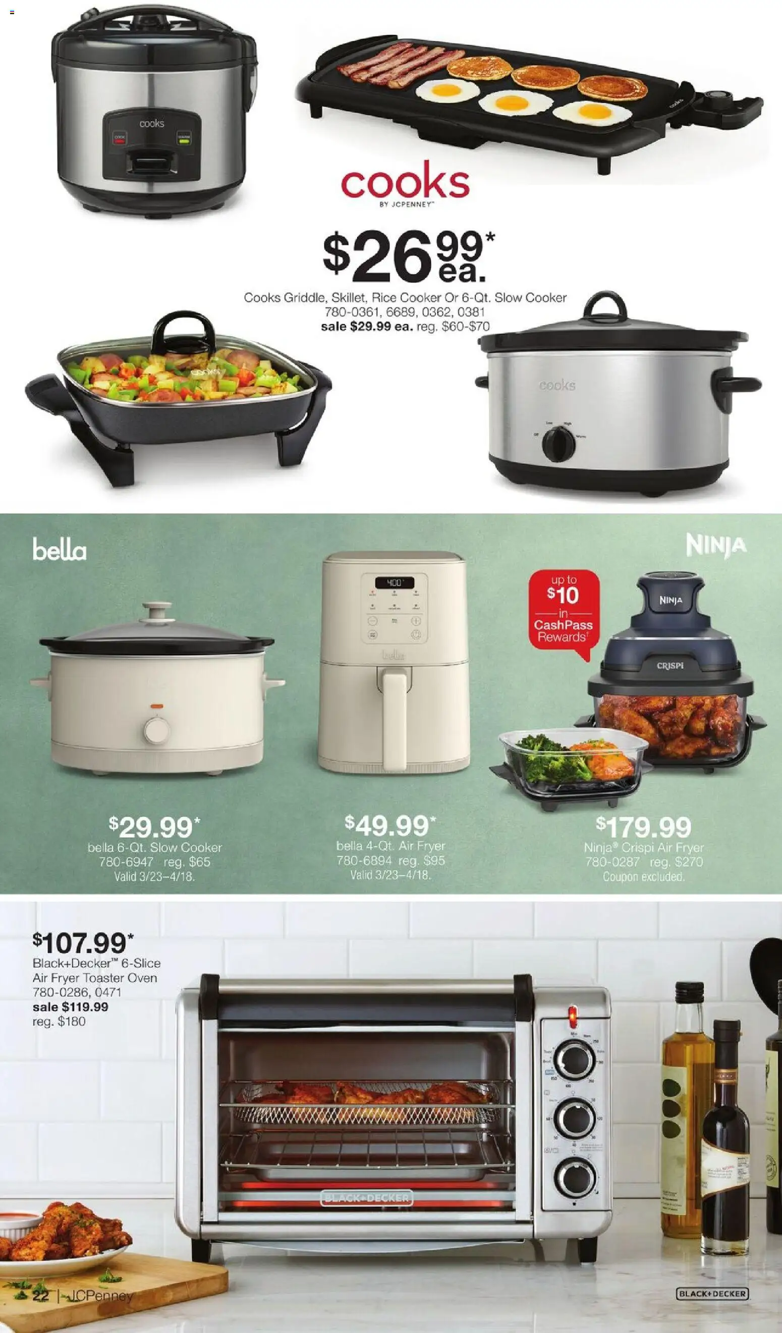 JCPenney Our Biggest Home Sale of the Season - valid from 23.03.2026 | Page: 21 | Products: Fryer, Cooker, Rice, Oven